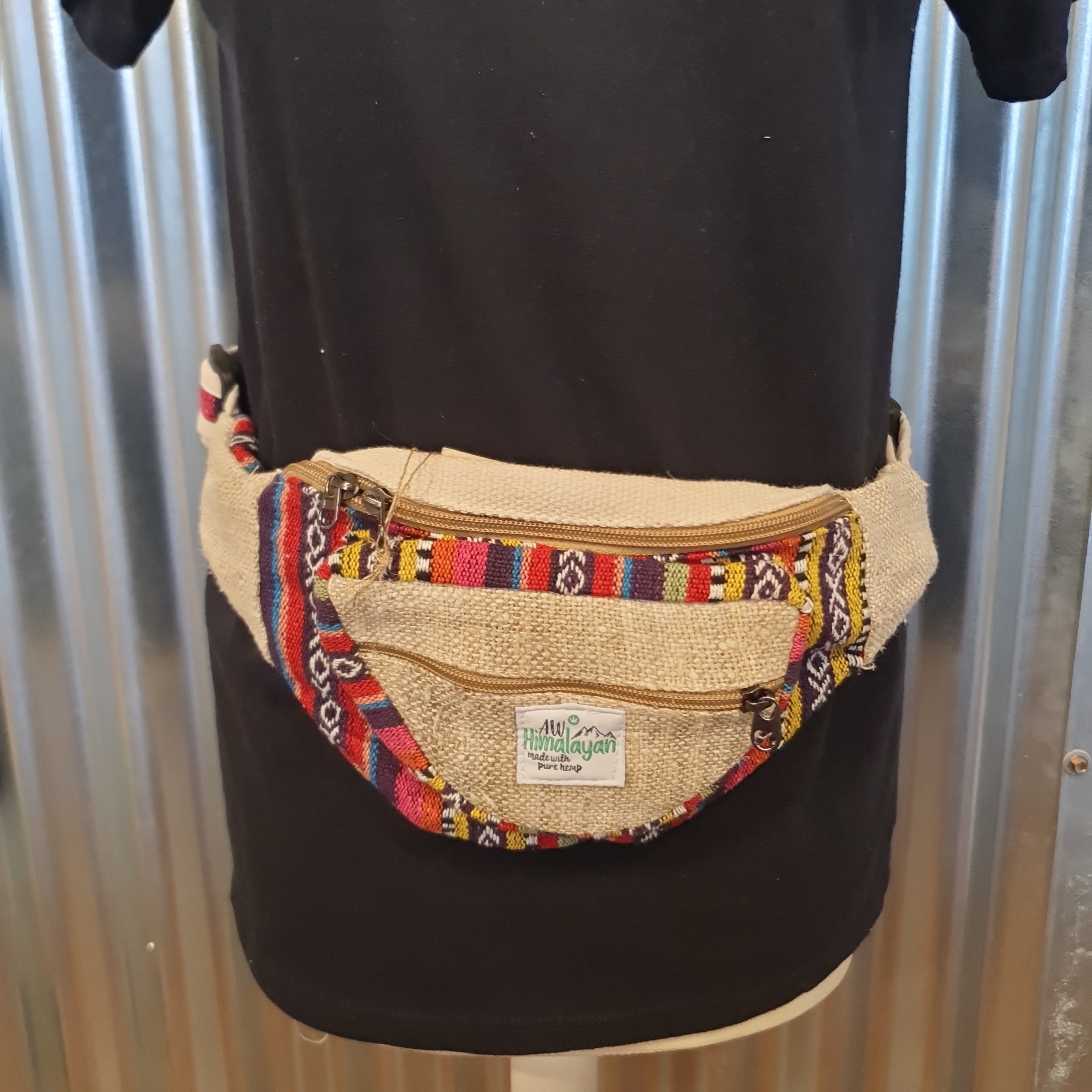 Handmade Himalayan Hemp Bum Bag / Money Belt