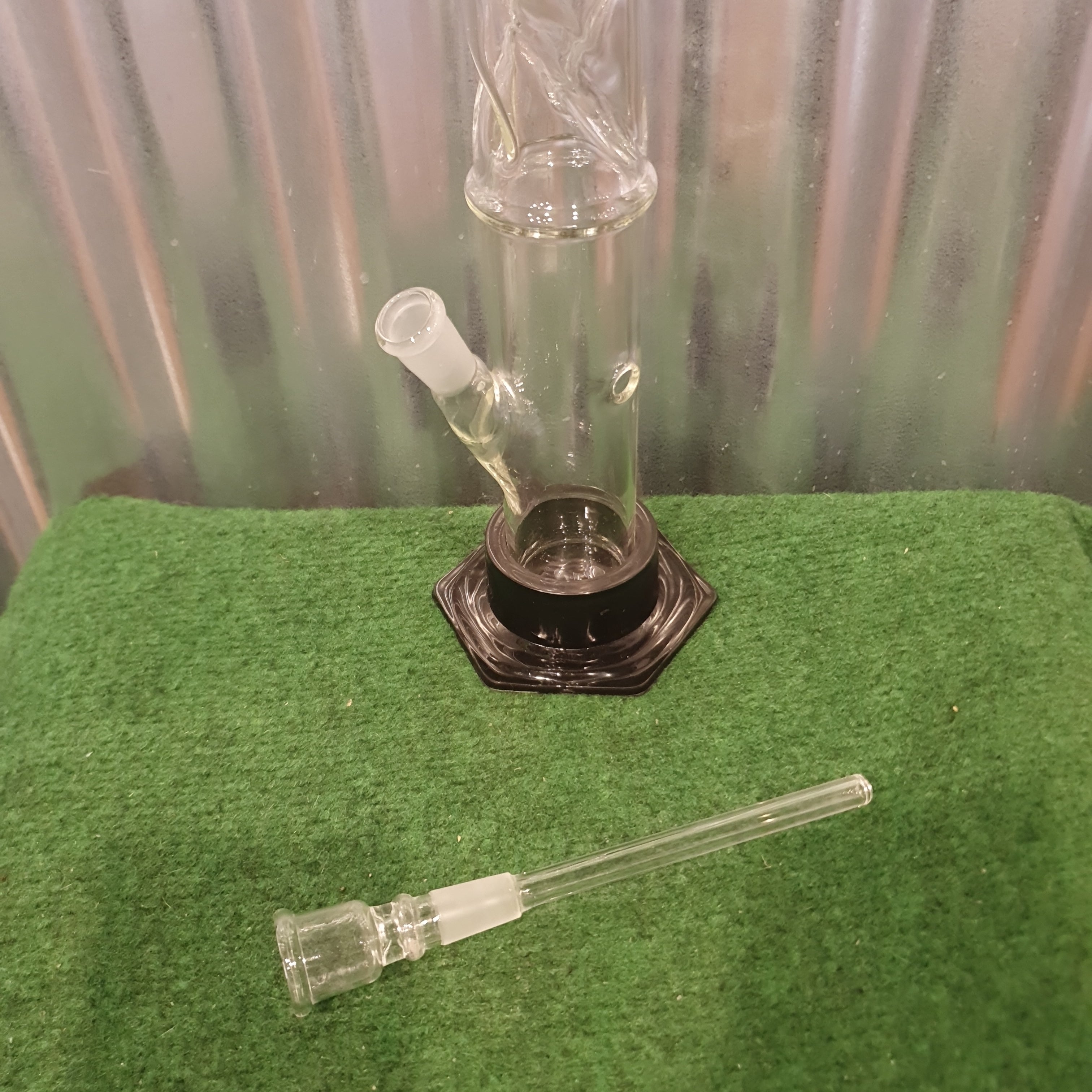 Clear Glass Bong   - 40cm