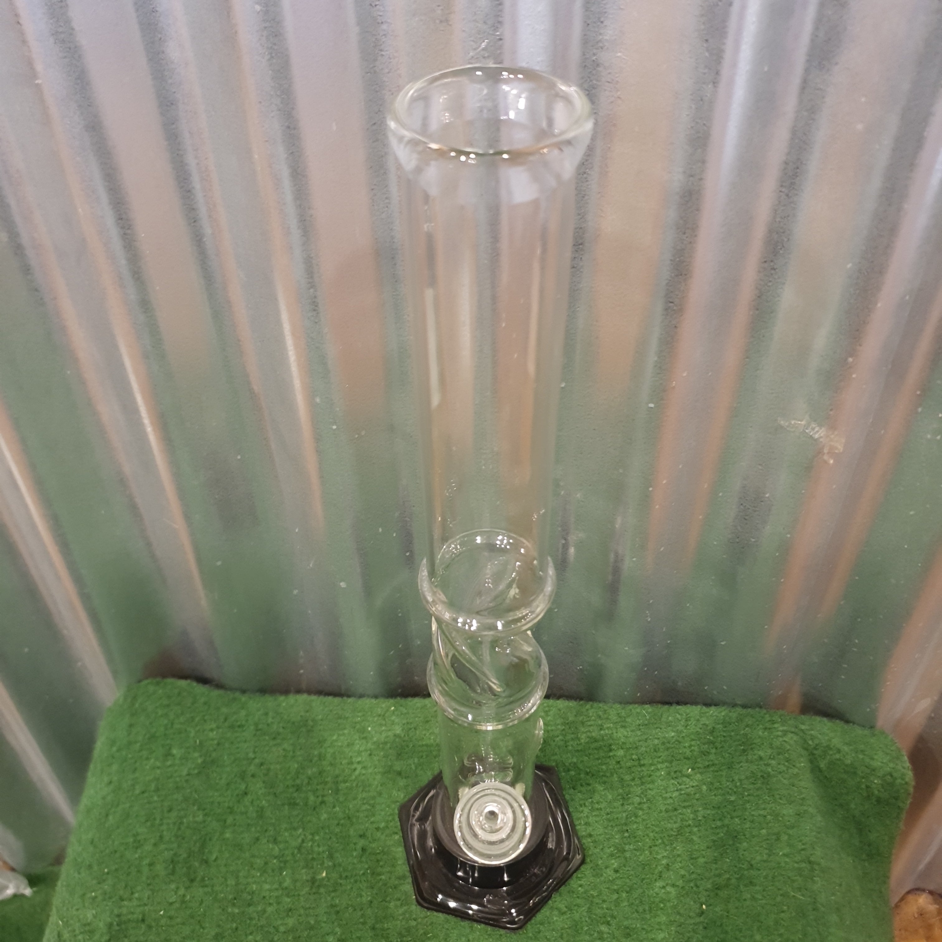 Clear Glass Bong   - 40cm