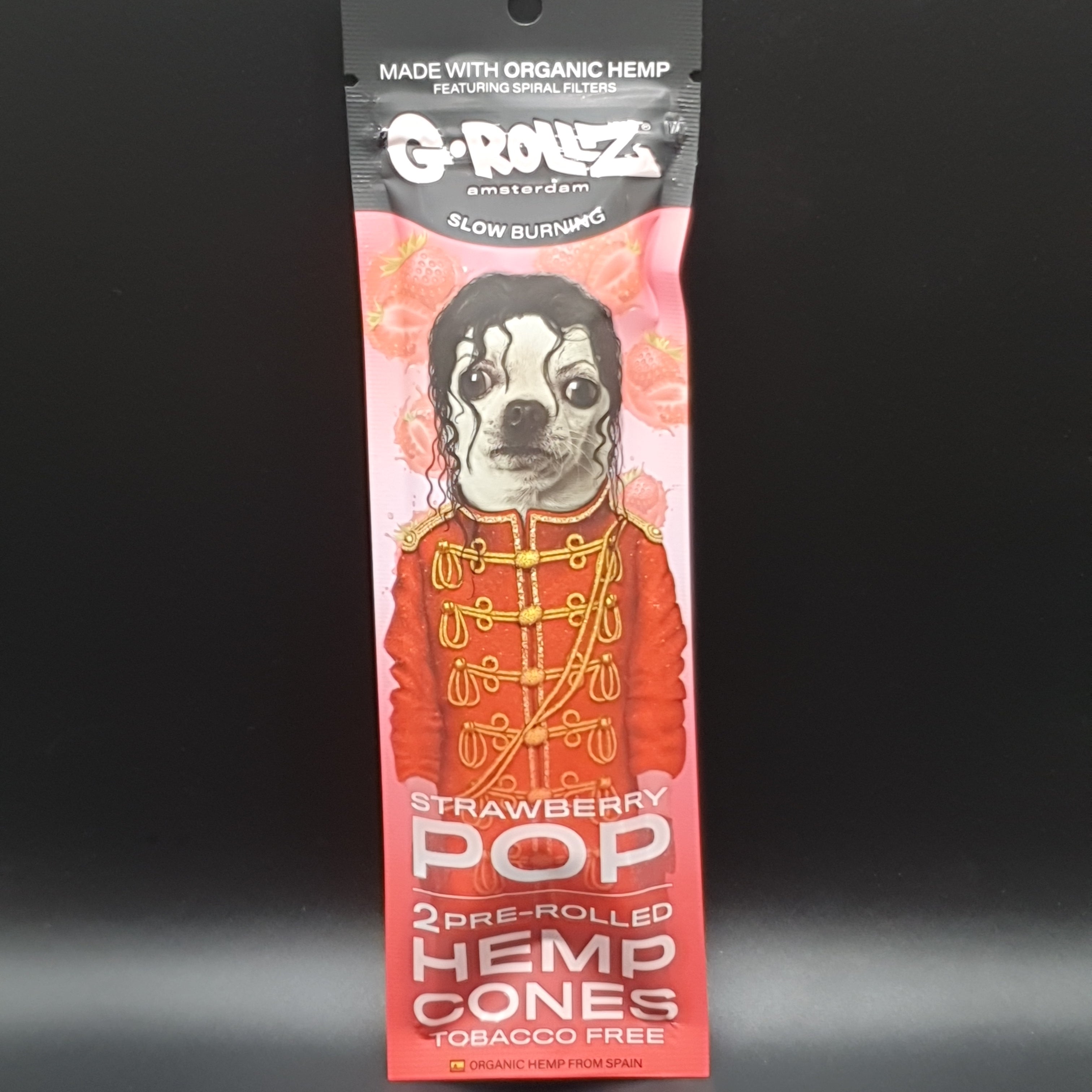 G-Rollz - Pre-Rolled Hemp Cones 2 Pack - Strawberry Pop