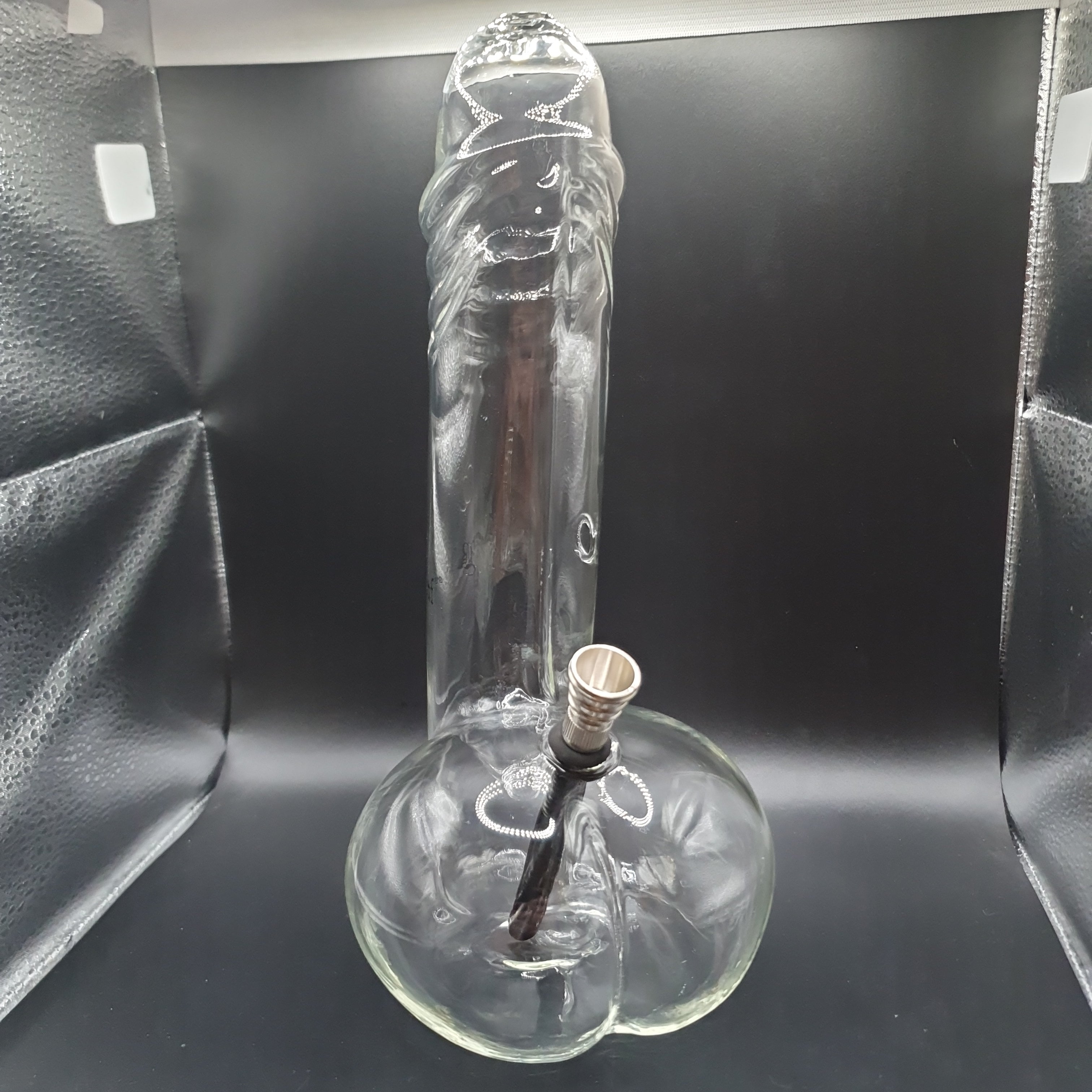 Penis Shaped Glass Bong - 26cm