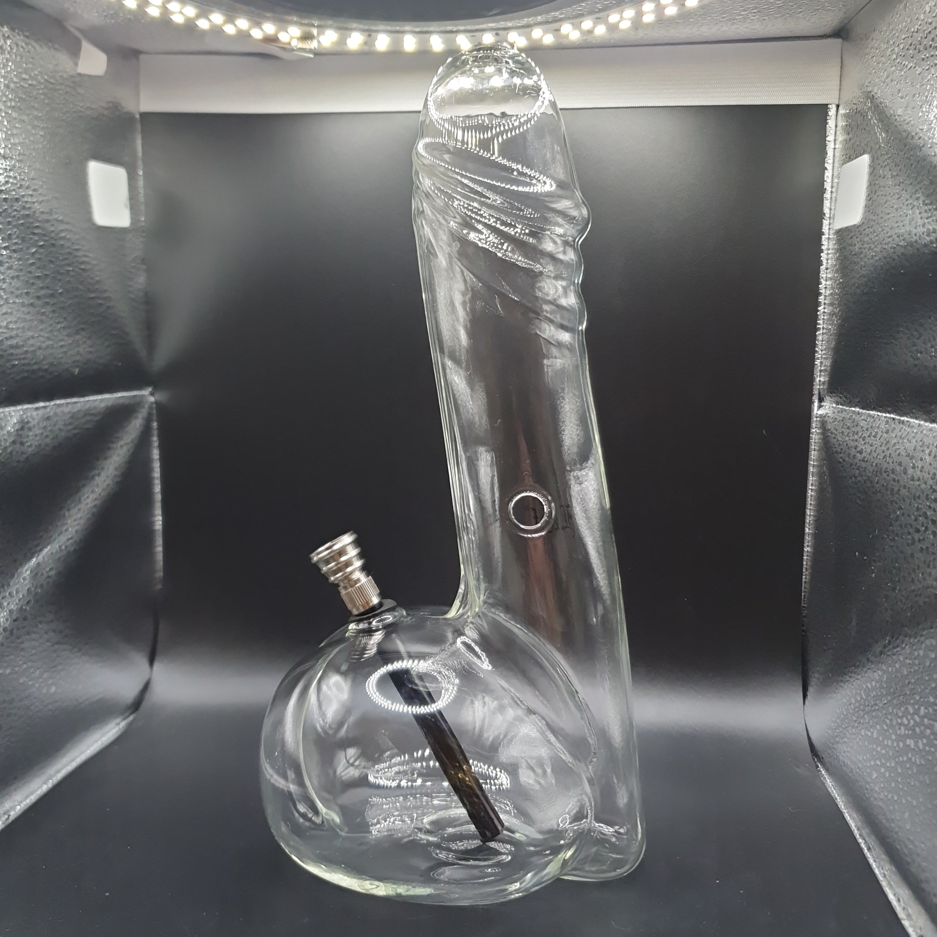 Penis Shaped Glass Bong - 26cm