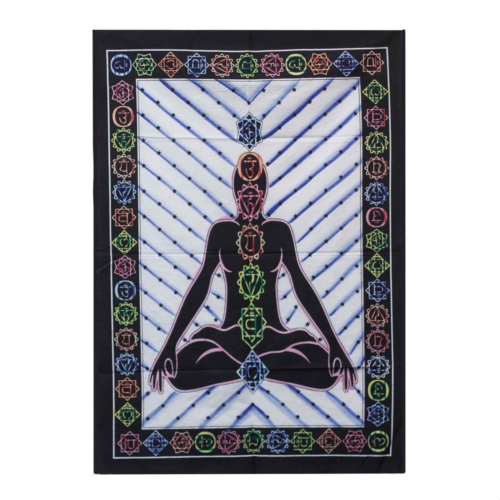 Cotton Wall Art - Chakra Buddha - 75x115cm