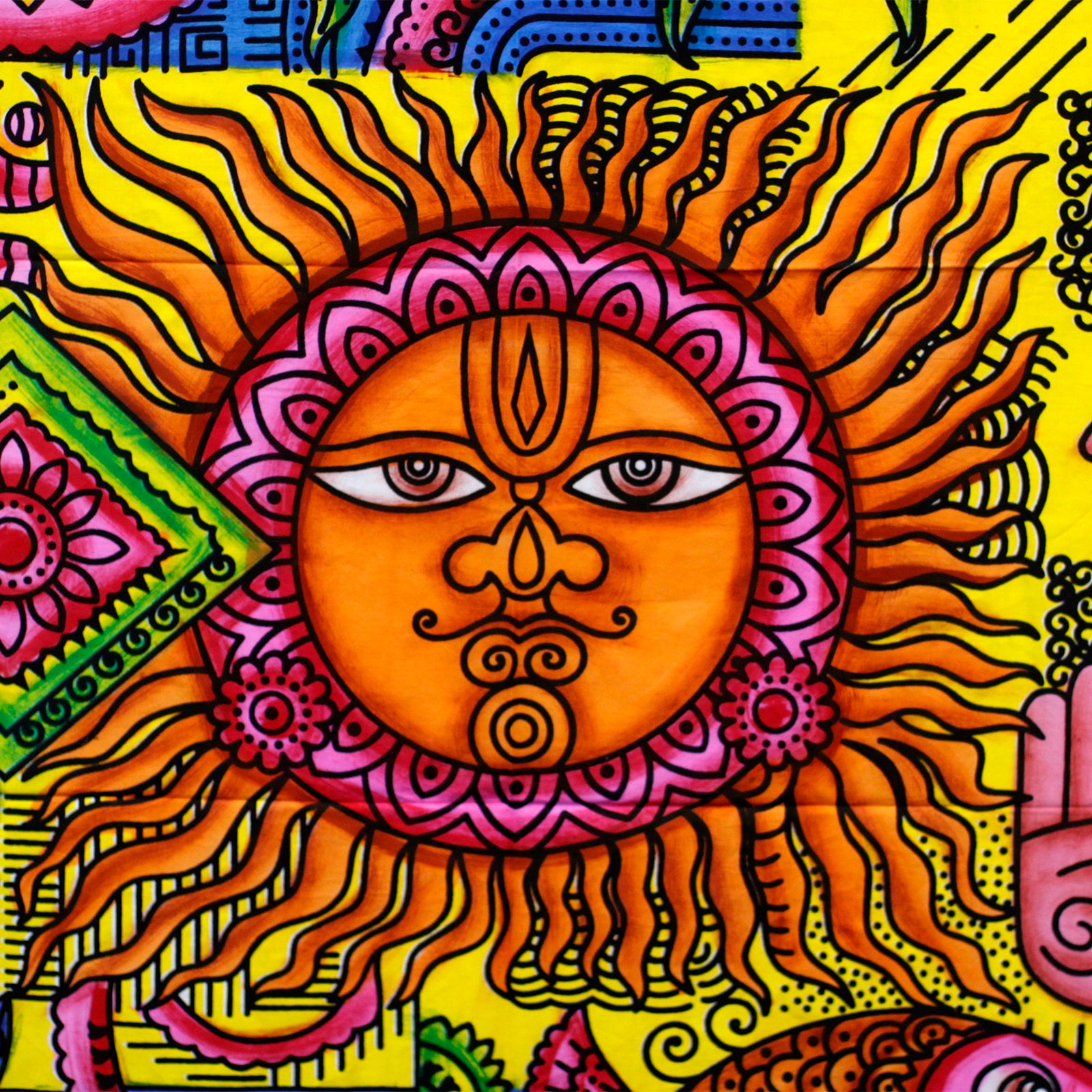 Cotton Wall Art - Sun - 75x115cm