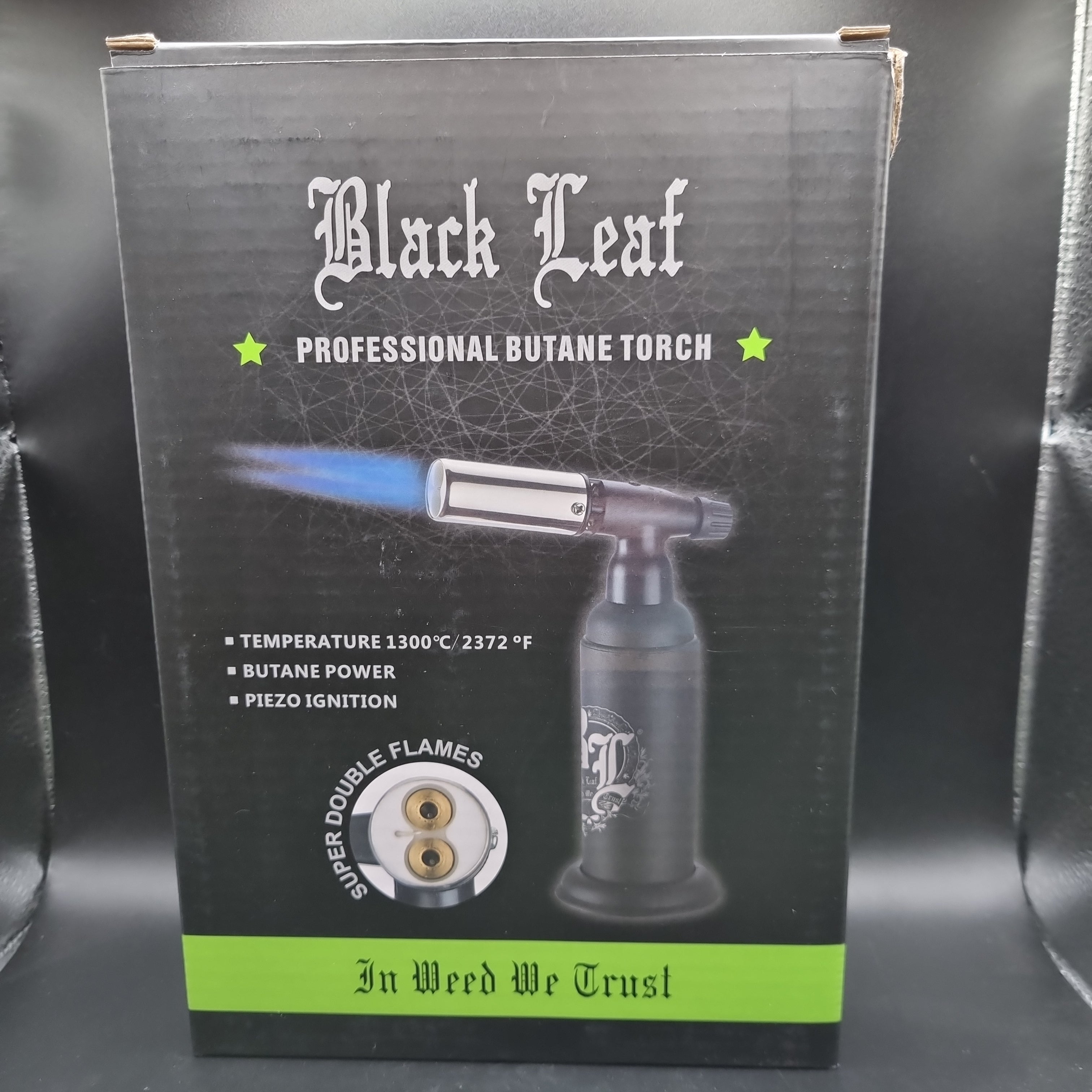 Butane Torch - Twin Flame - Black