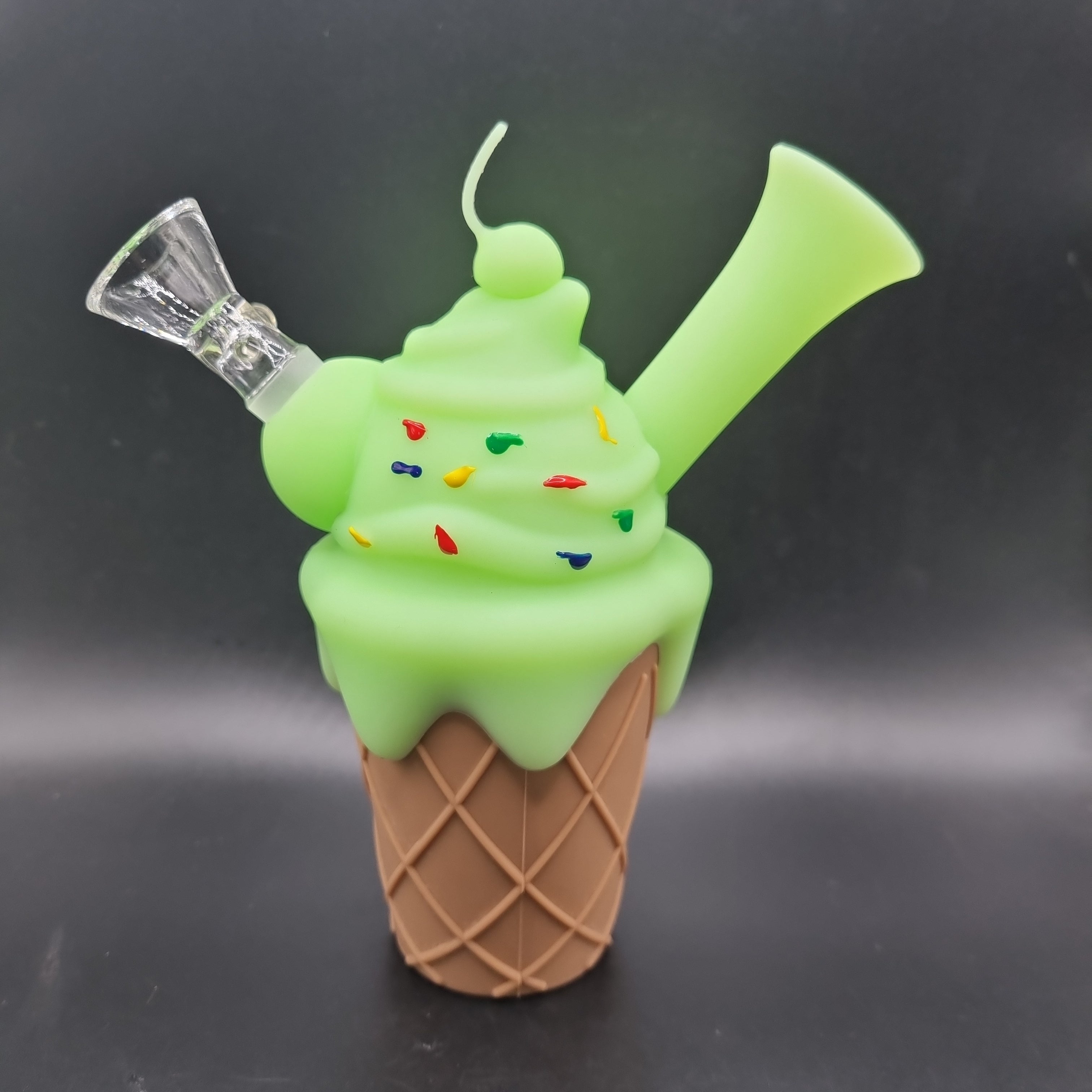 Ice Cream Cone Silicone Bong - 150mm