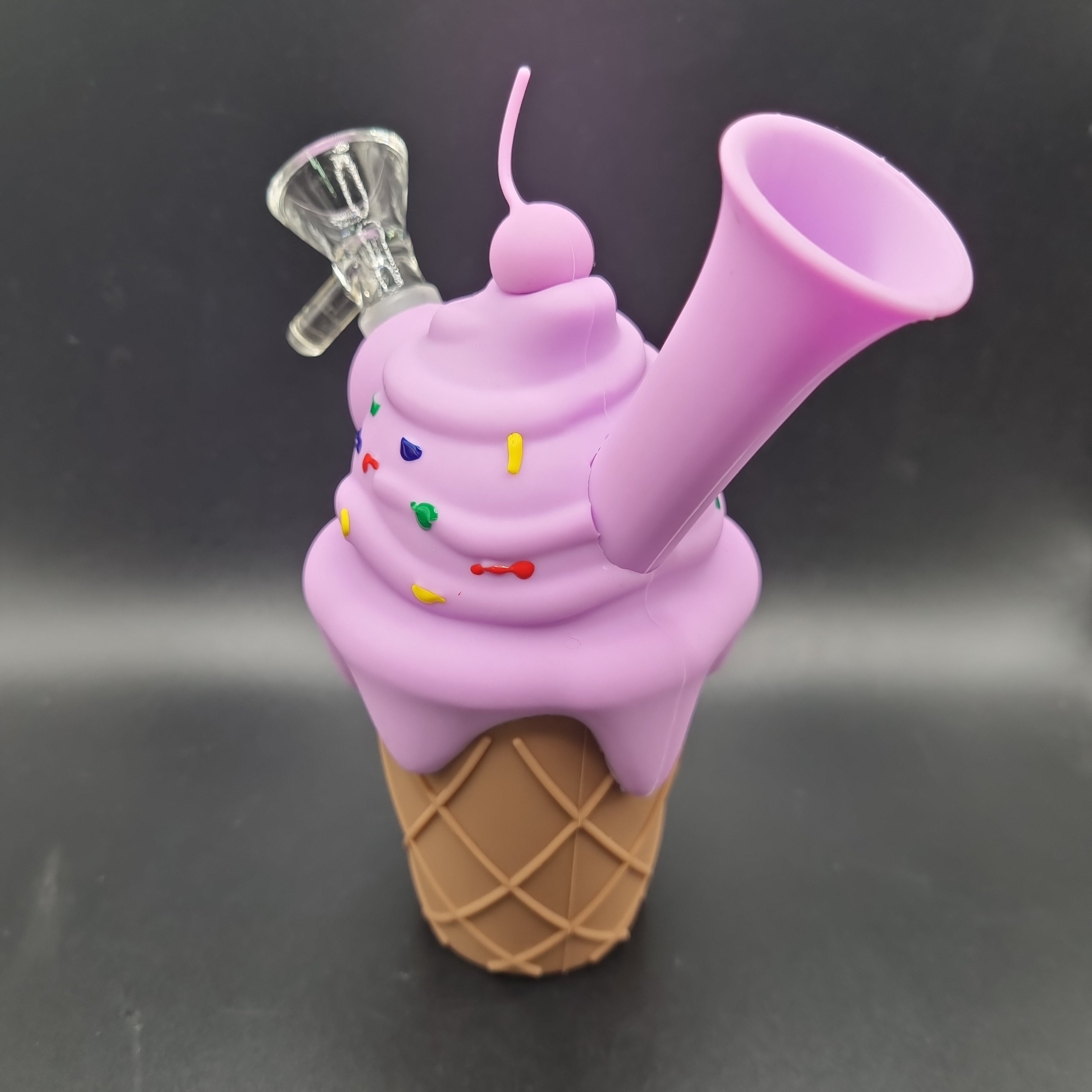 Ice Cream Cone Silicone Bong - 150mm