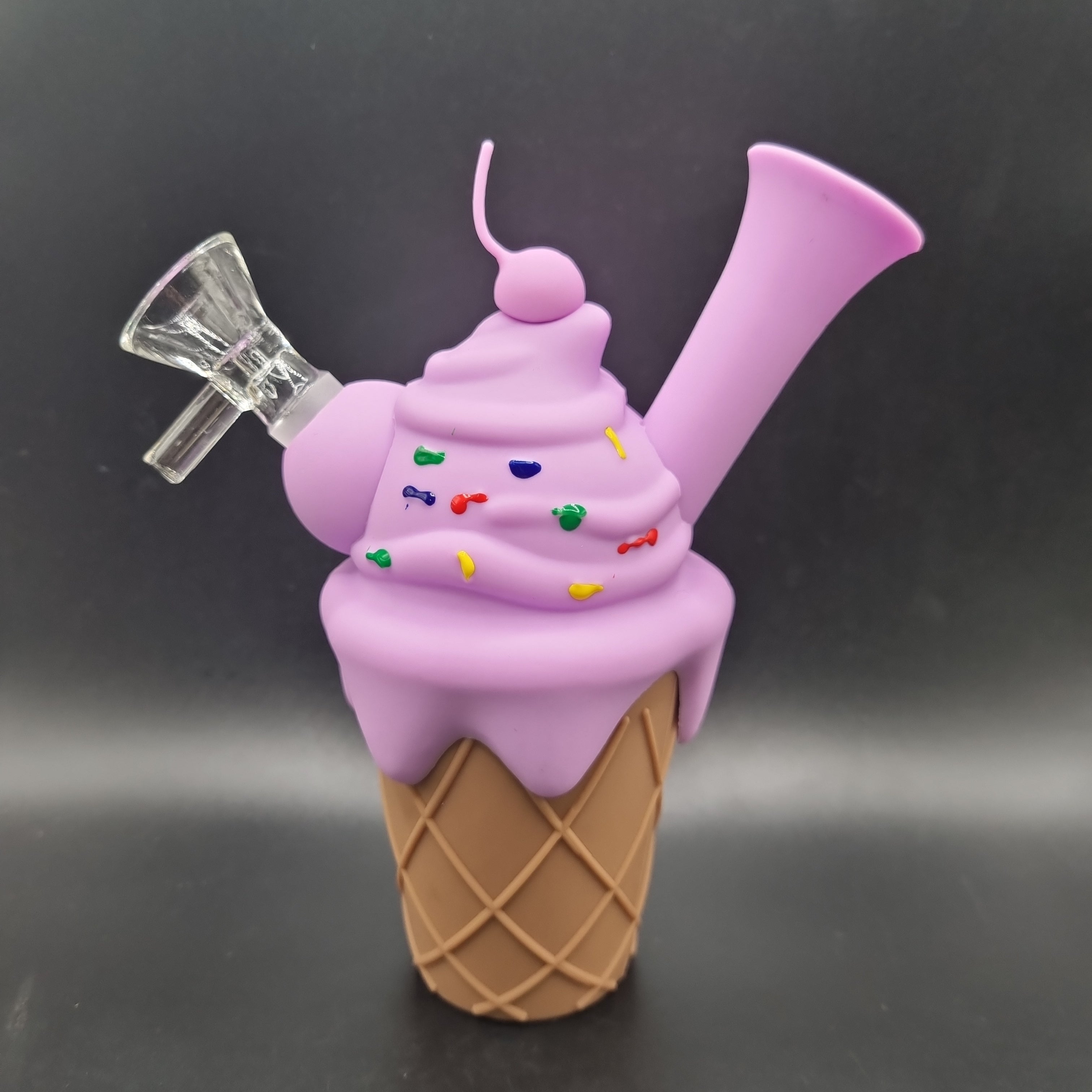 Ice Cream Cone Silicone Bong - 150mm