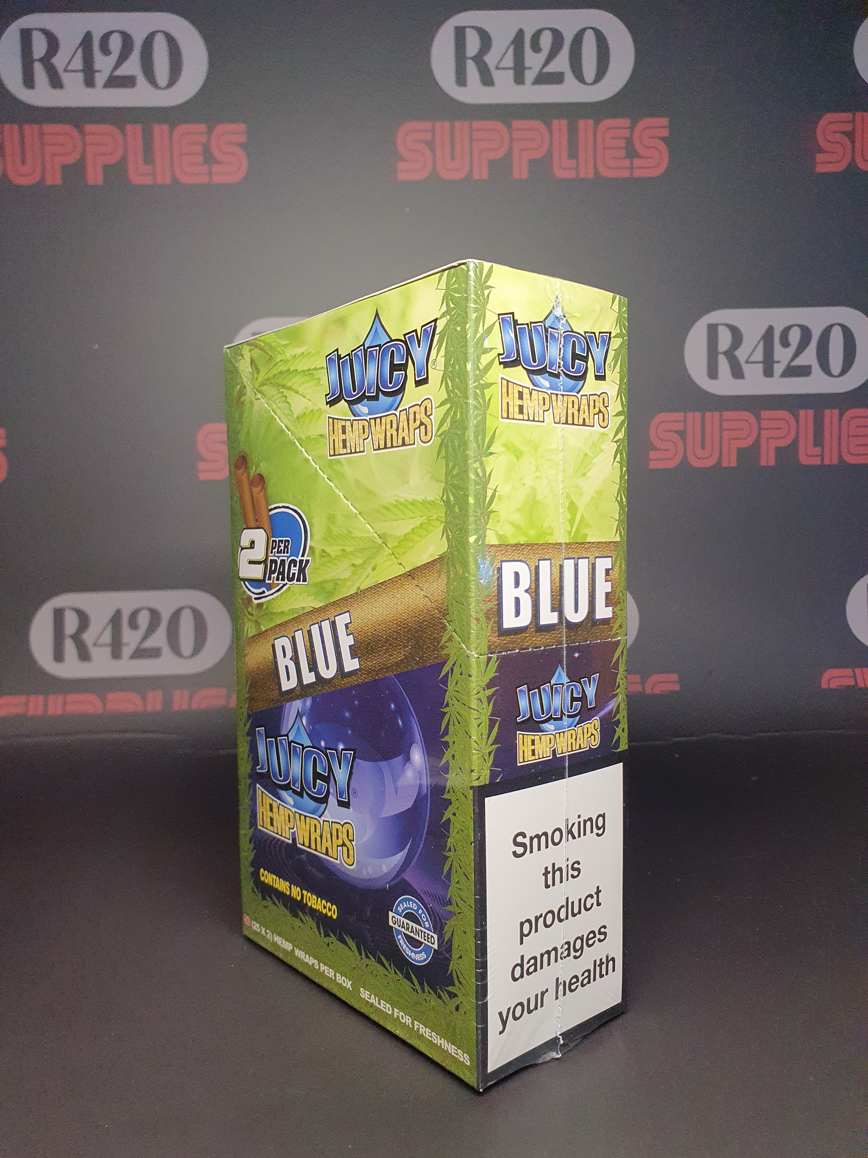 Juicy Jay's Hemp Wraps - 2 Pack - Blue