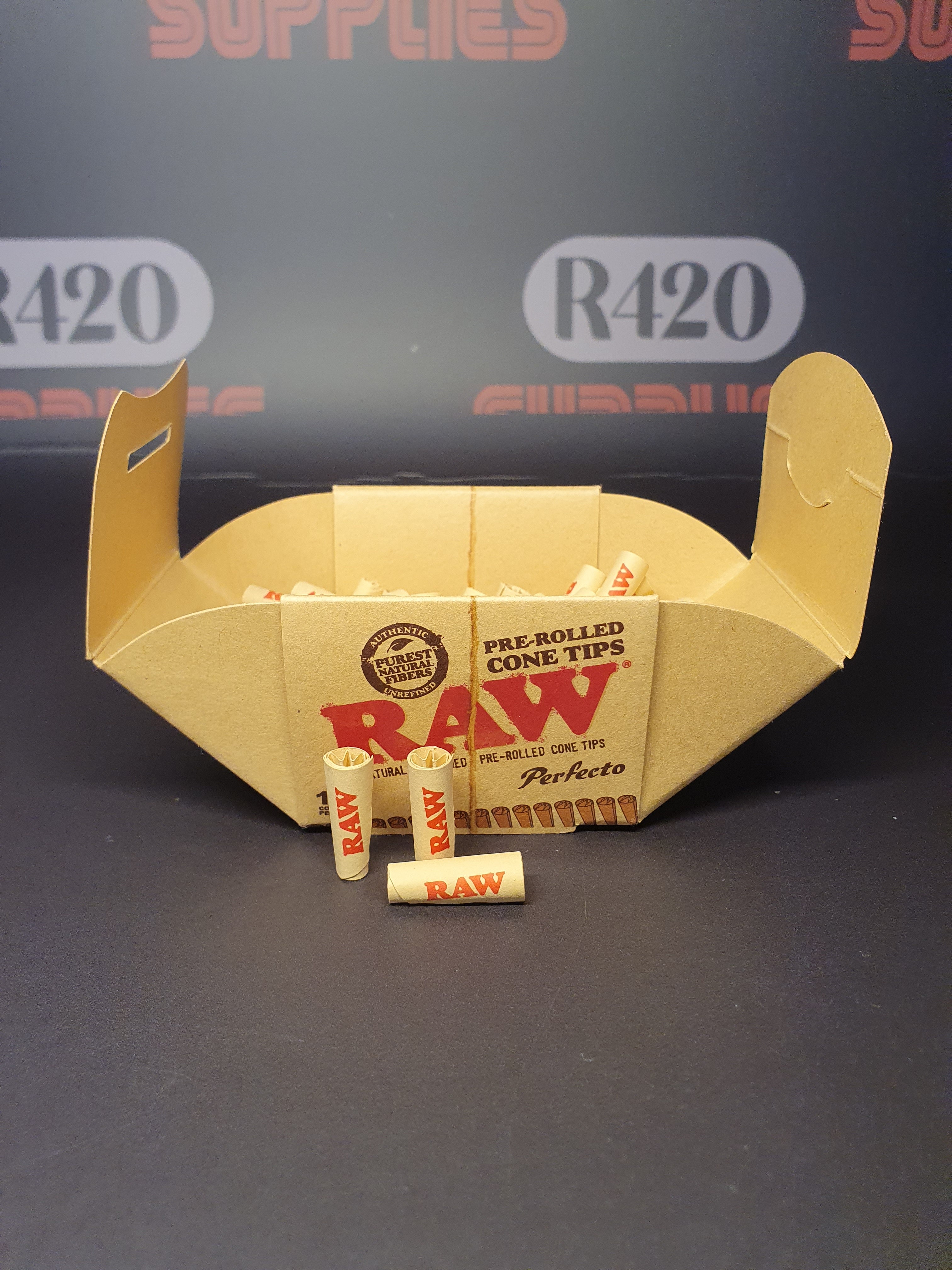 RAW Perfecto Pre-Rolled Cone Tips - 100 Pack