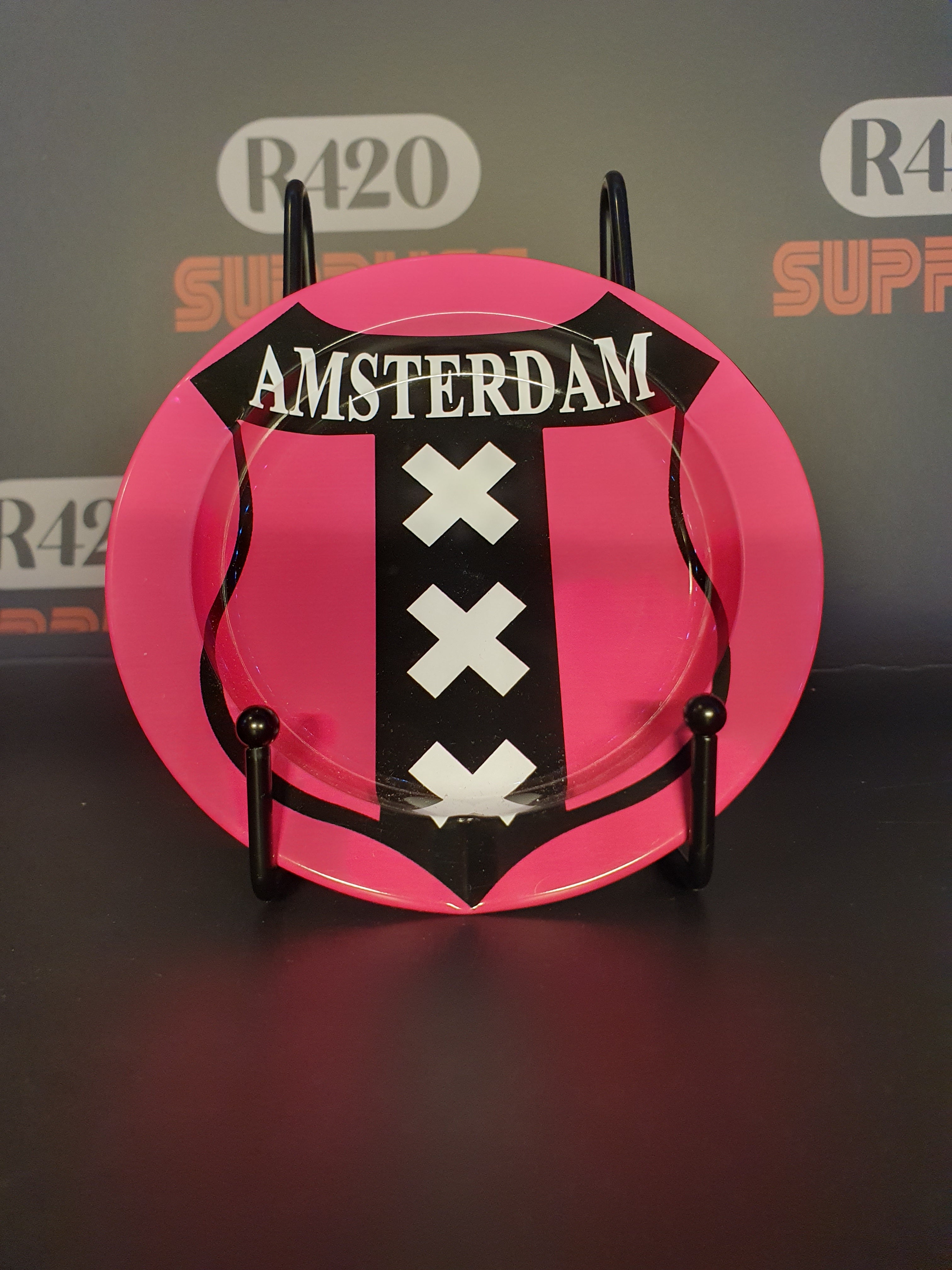 Pink Amsterdam - Metal Ashtray