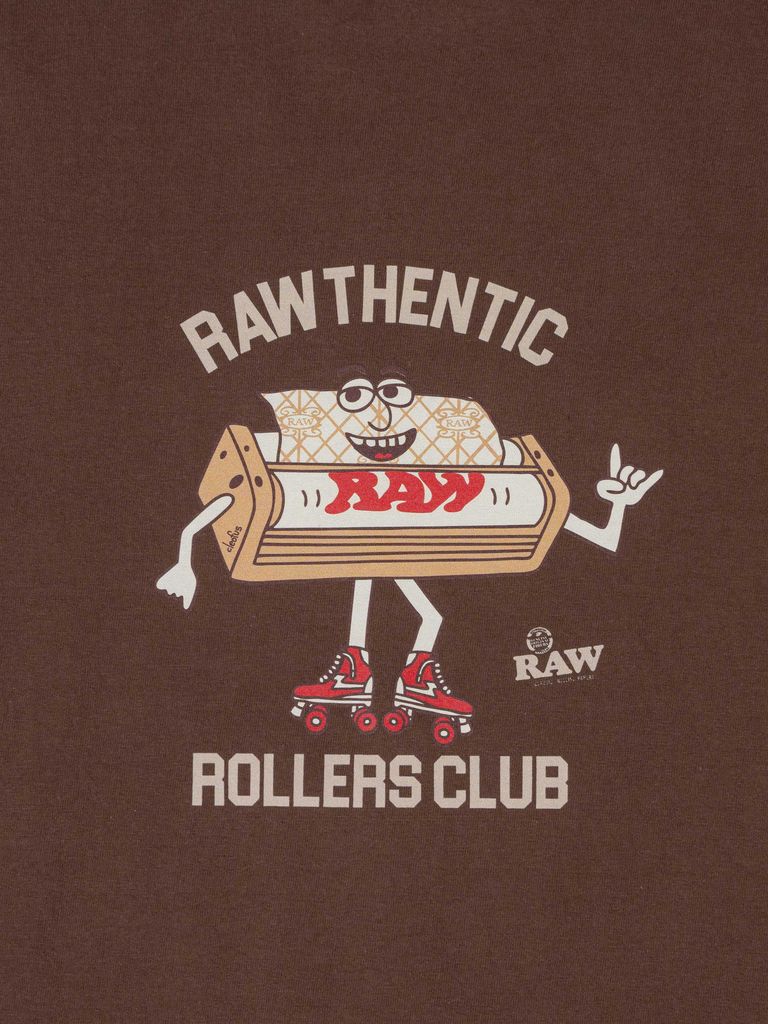 RAW x Interbreed Rollers Club T-Shirt - Brown