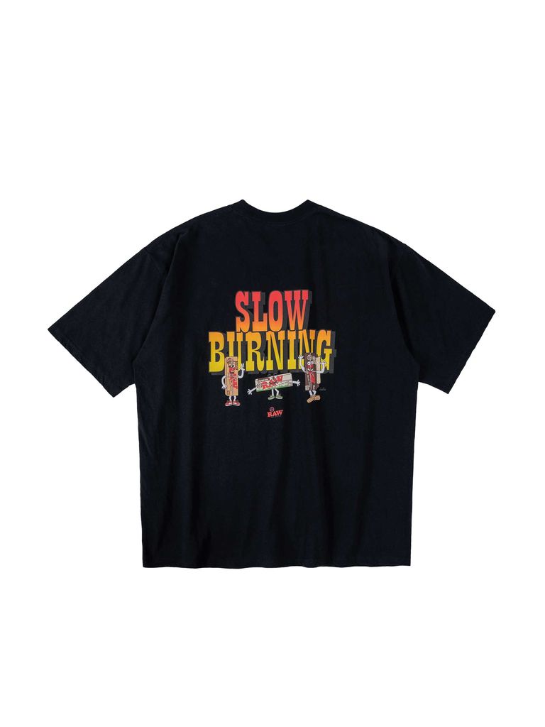 RAW x Interbreed Slow Burn T-Shirt - Black