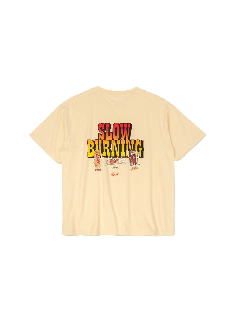 RAW x Interbreed Slow Burn T-Shirt - Yellow