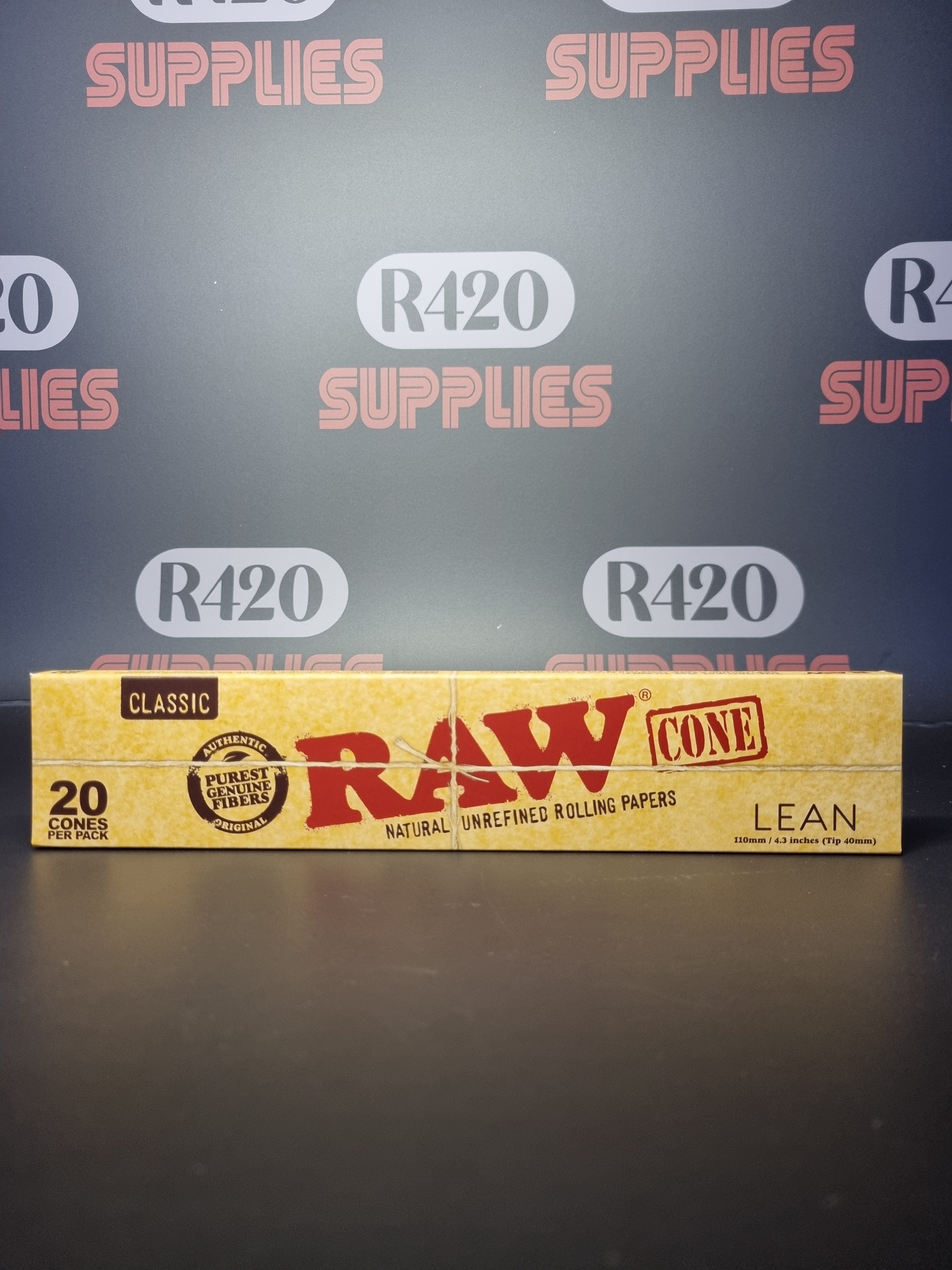 RAW Classic Lean Cones - 20 Pack