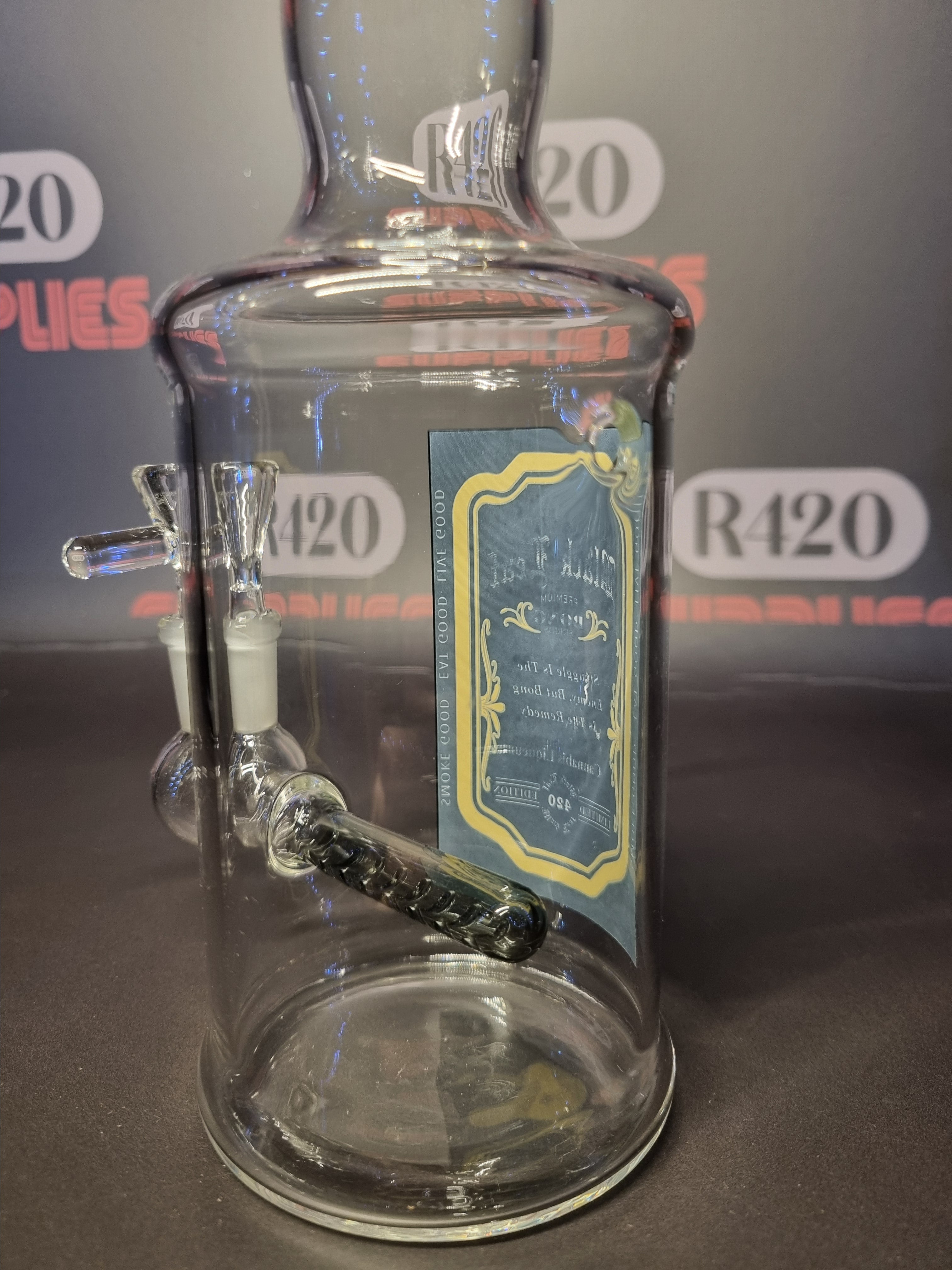 Black Leaf - "Whisky" Bottle Bong  - H240mm