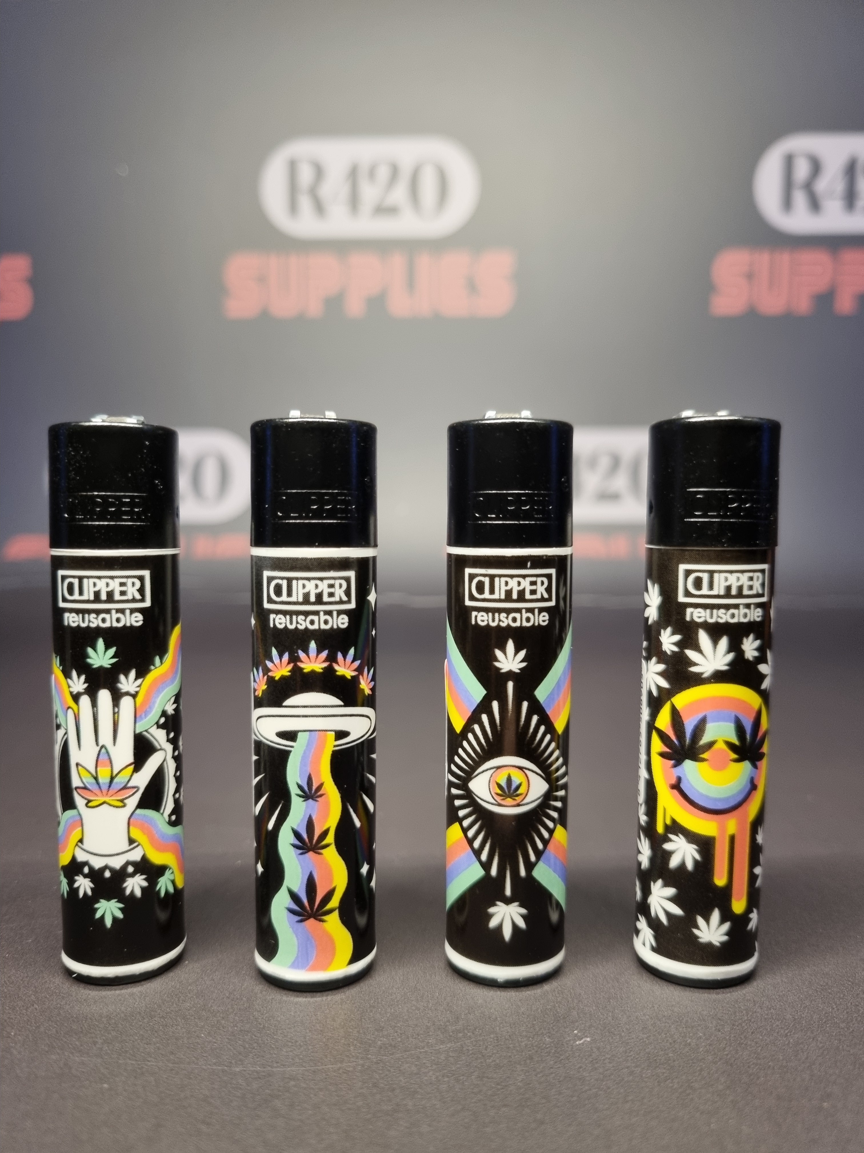 Clipper Lighter - 420 Rainbow