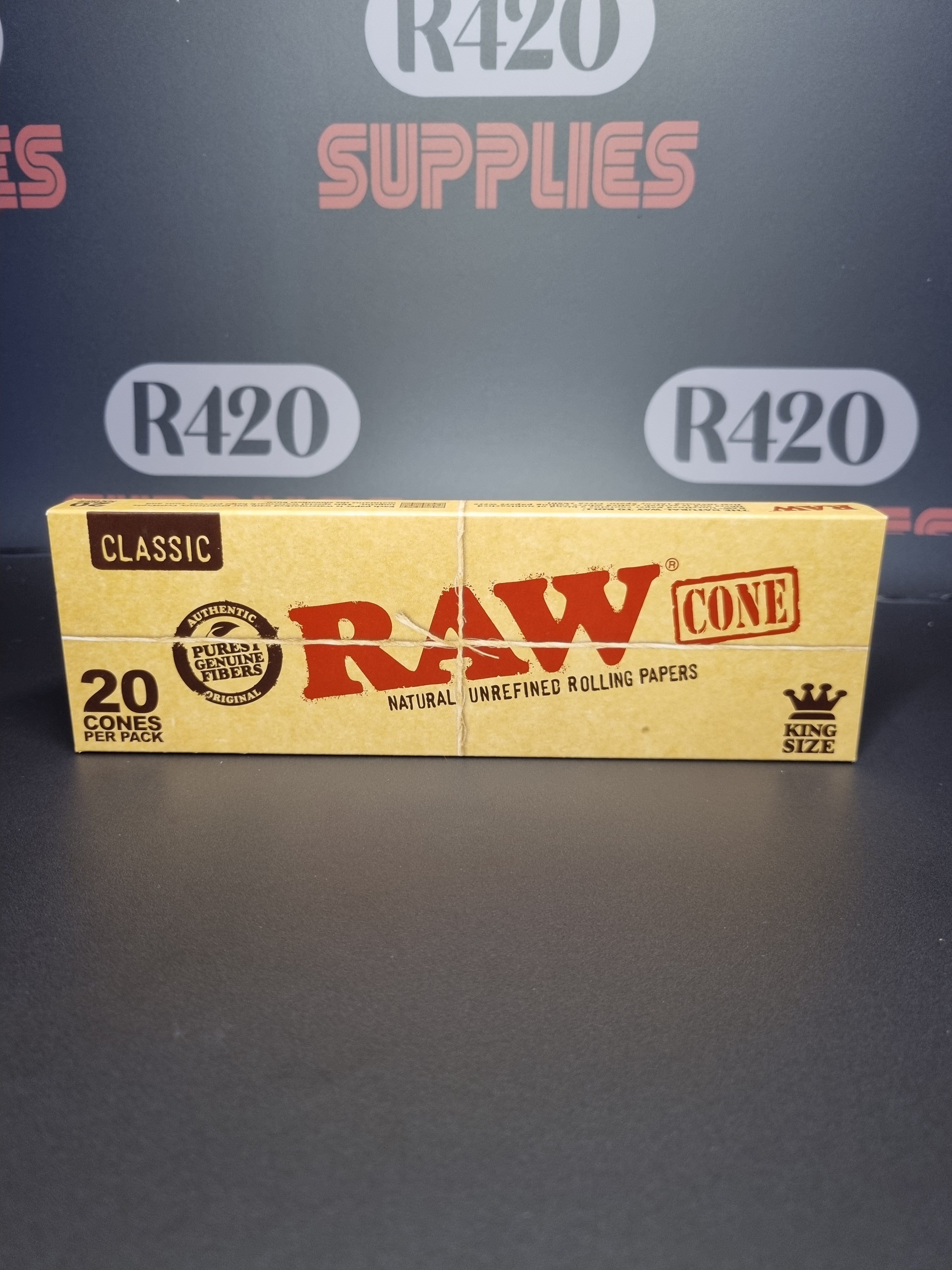 RAW Classic Kingsize Cones - 20 Pack