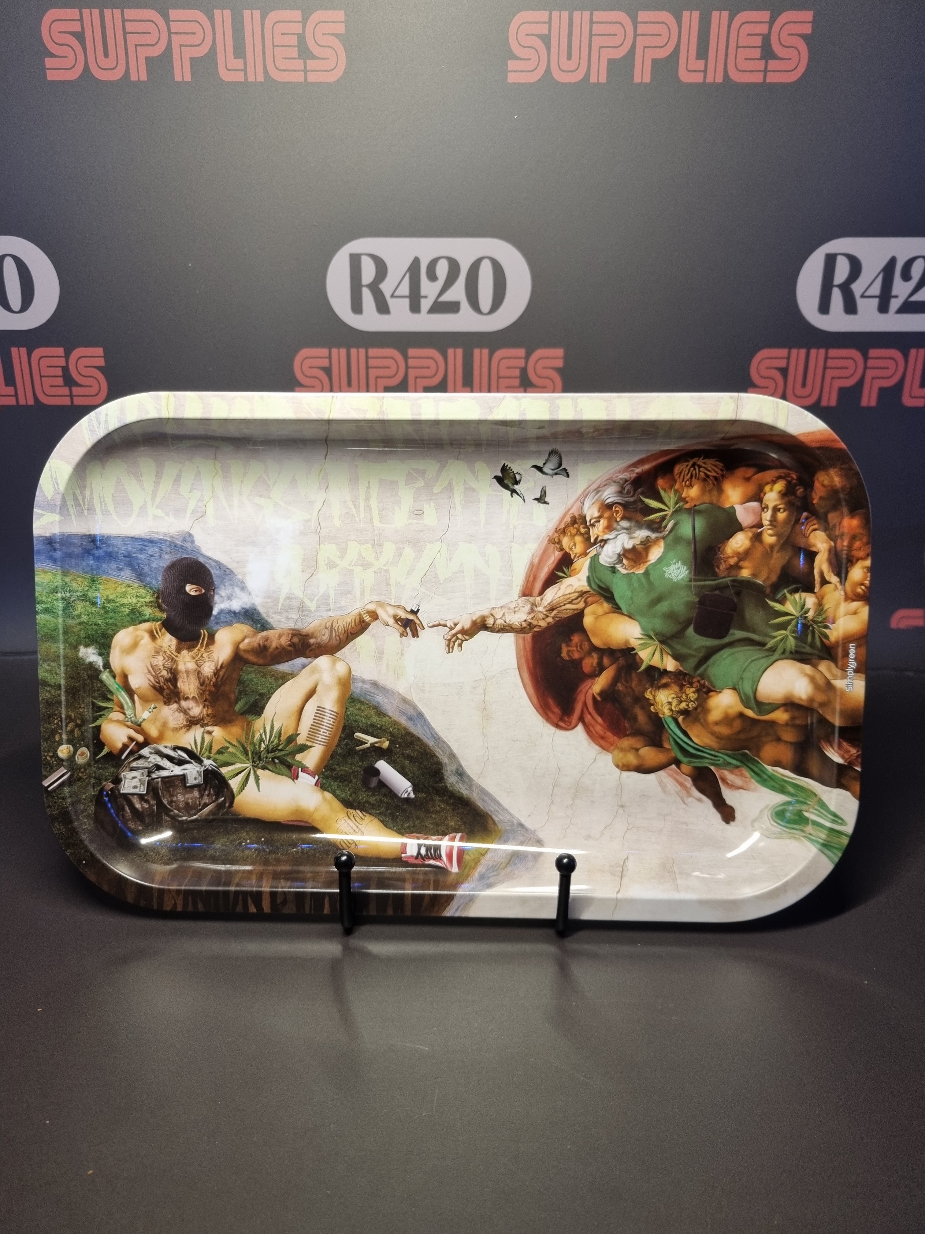 The Creation of Friendship - Small Metal Rolling Tray