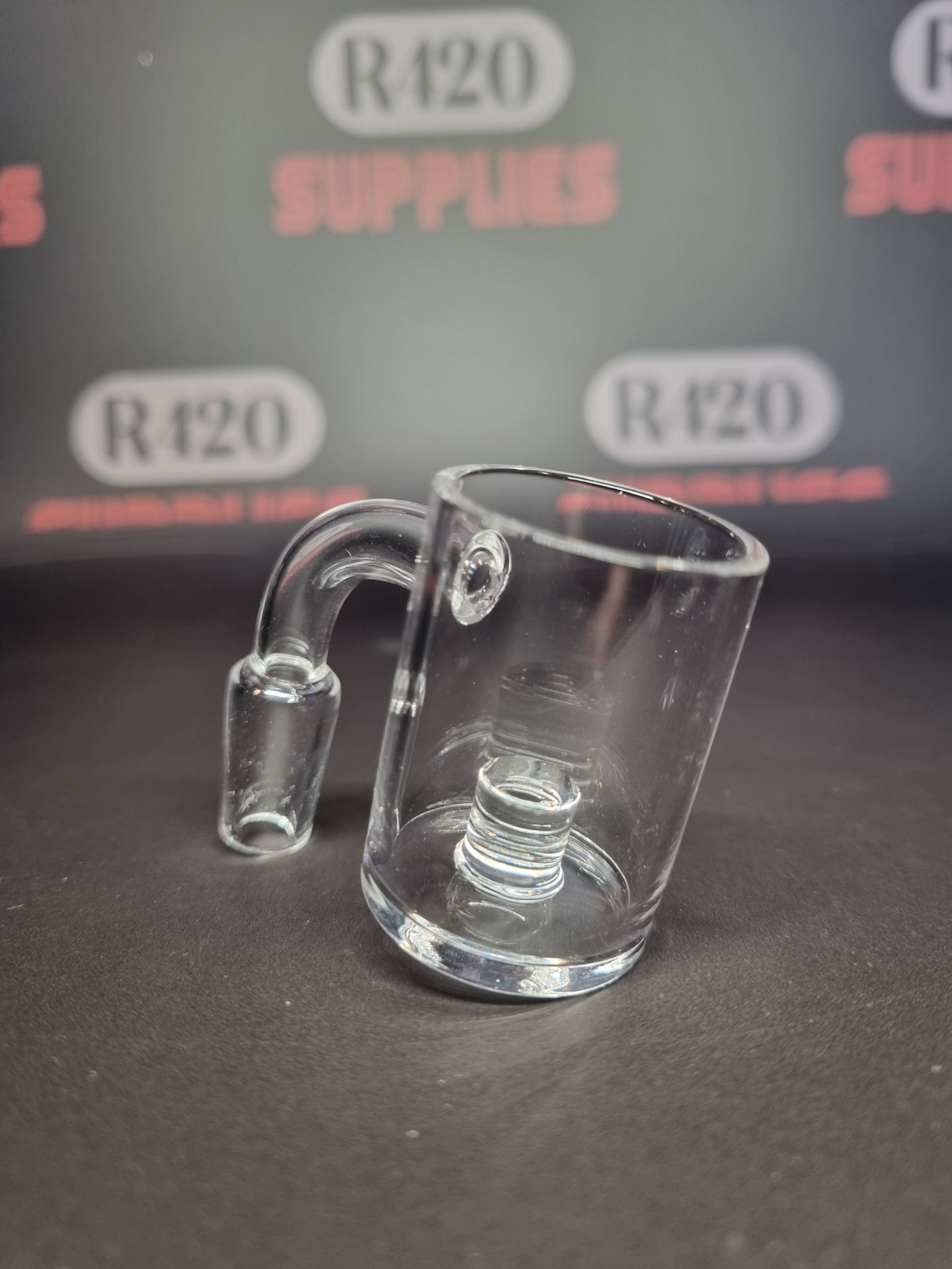 XL Quartz Banger - 14mm / 90° Male Fitting + Carb Cap (Boxed)