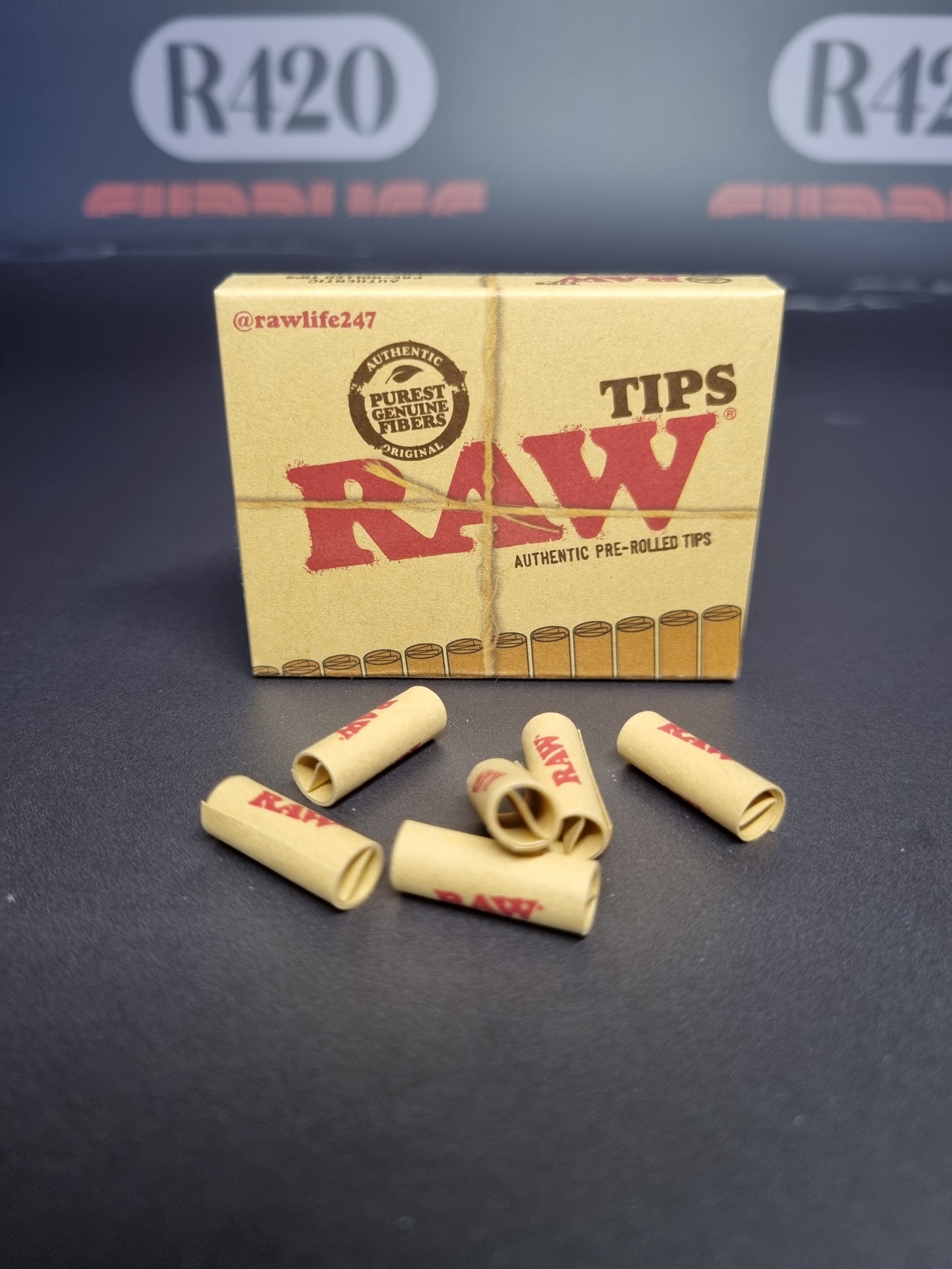 RAW Pre-Rolled Tips - Slide Pack