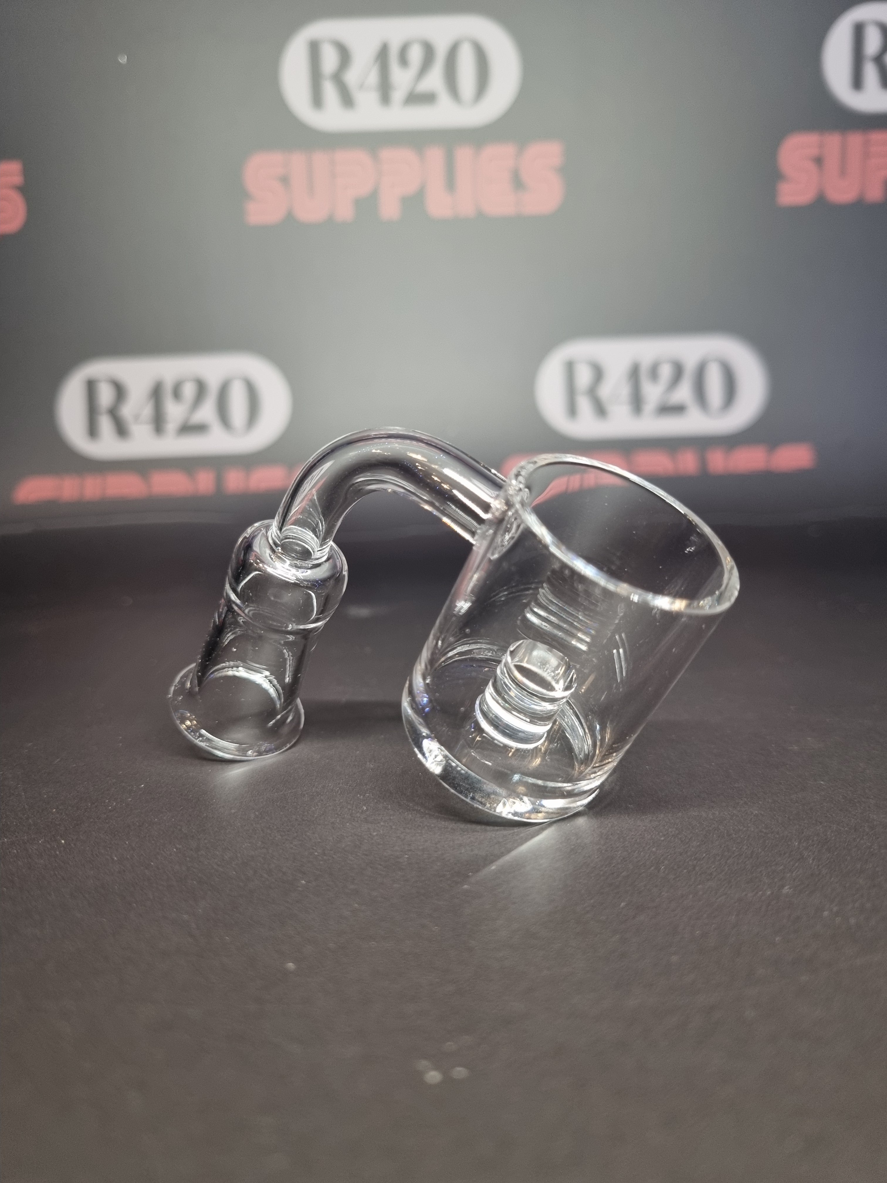 XL Quartz Banger - 14mm / 90° Female Fitting + Carb Cap (Boxed)