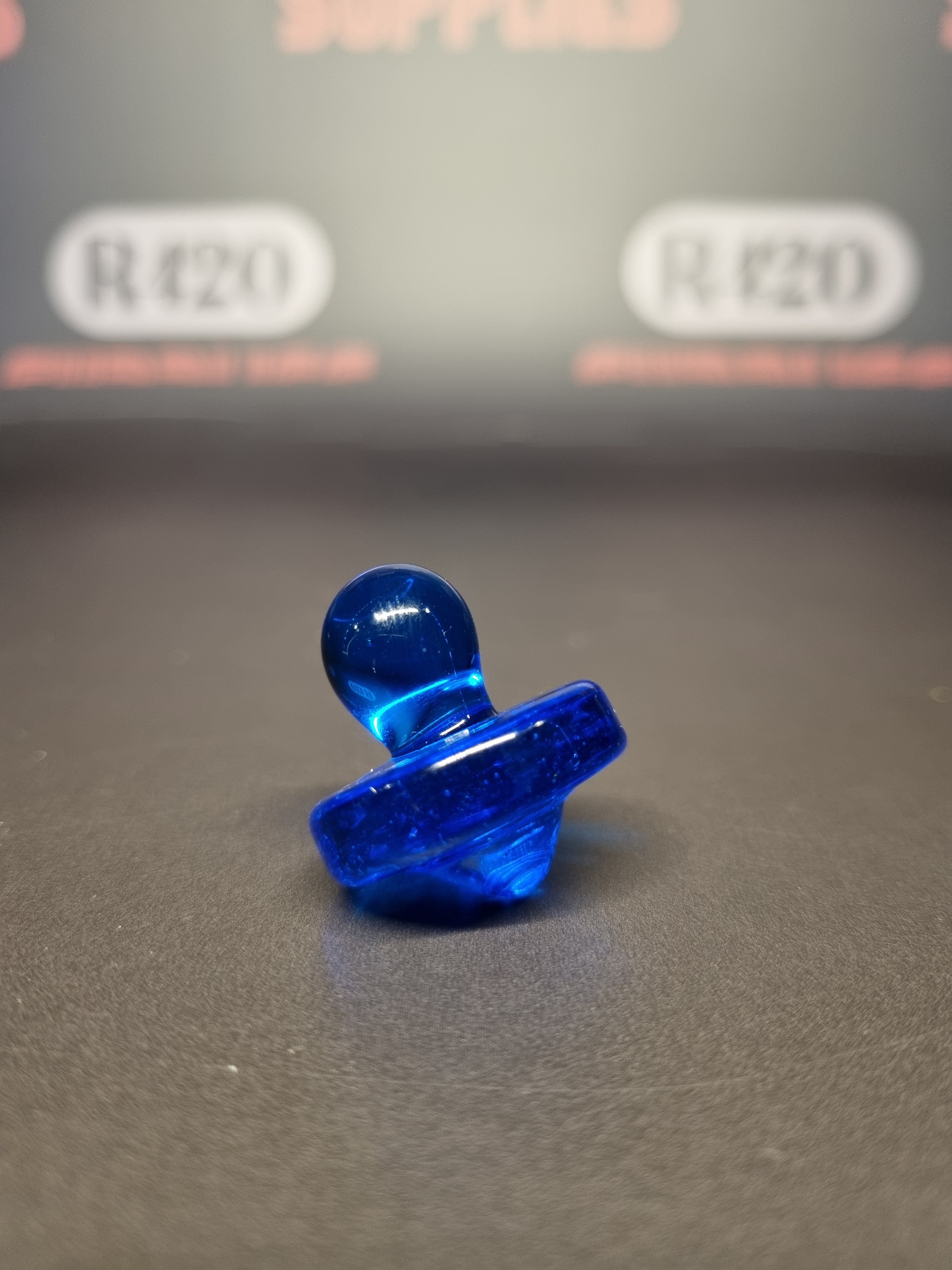 Glass Carb Cap - Spinning Top - Mixed Colours