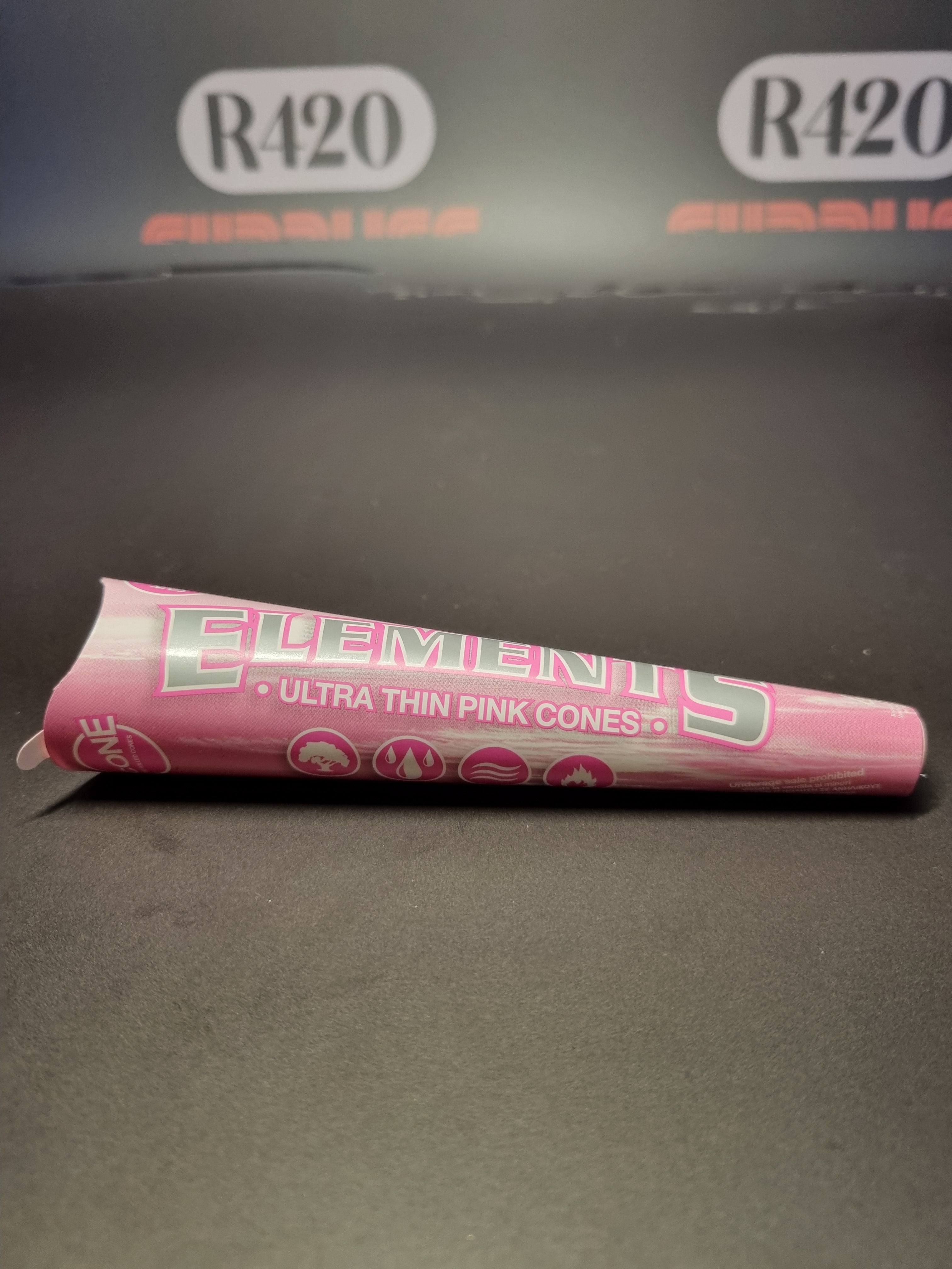 Elements PINK Pre-Rolled Cones - Kingsize - 3 Pack