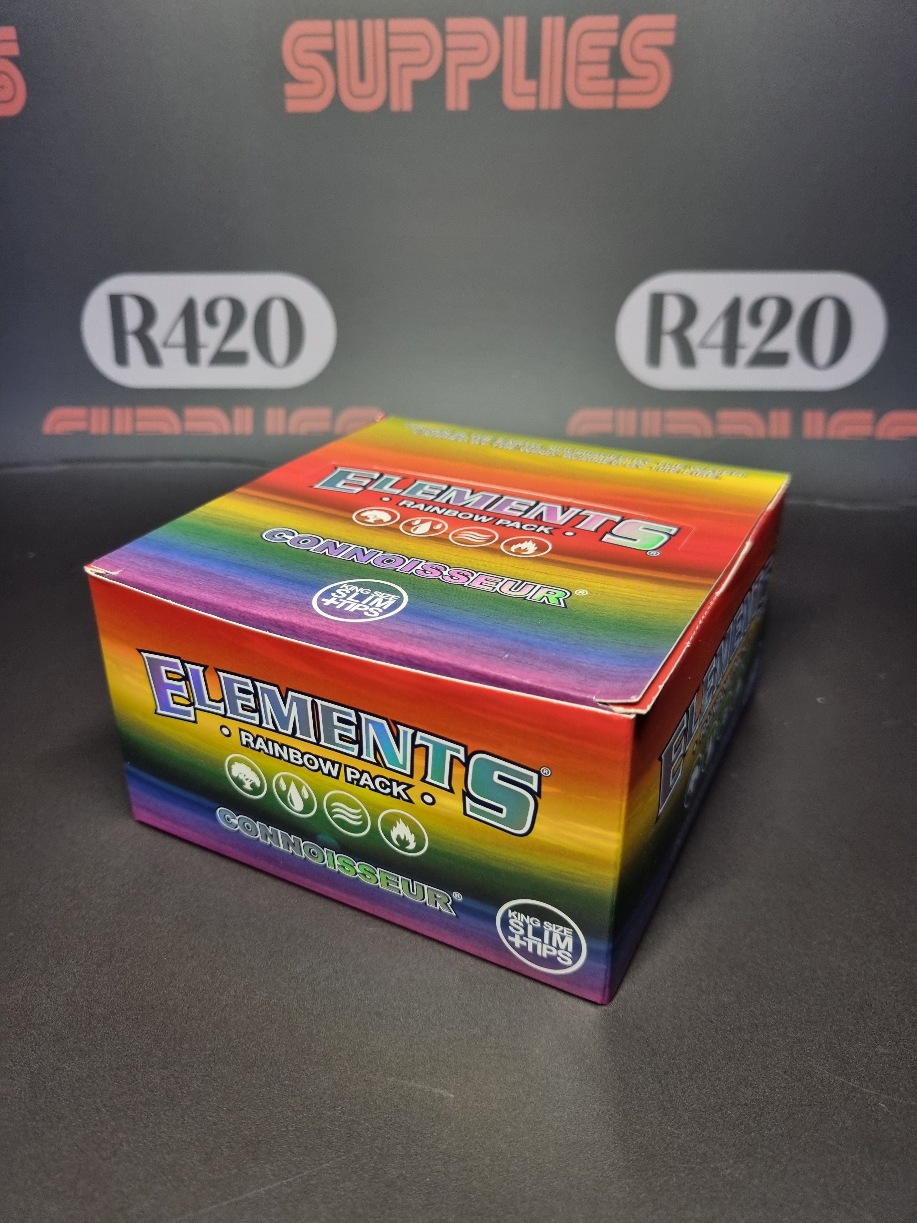 Rainbow Kingsize Slim Connoisseur - Ultra Thin Papers and tips