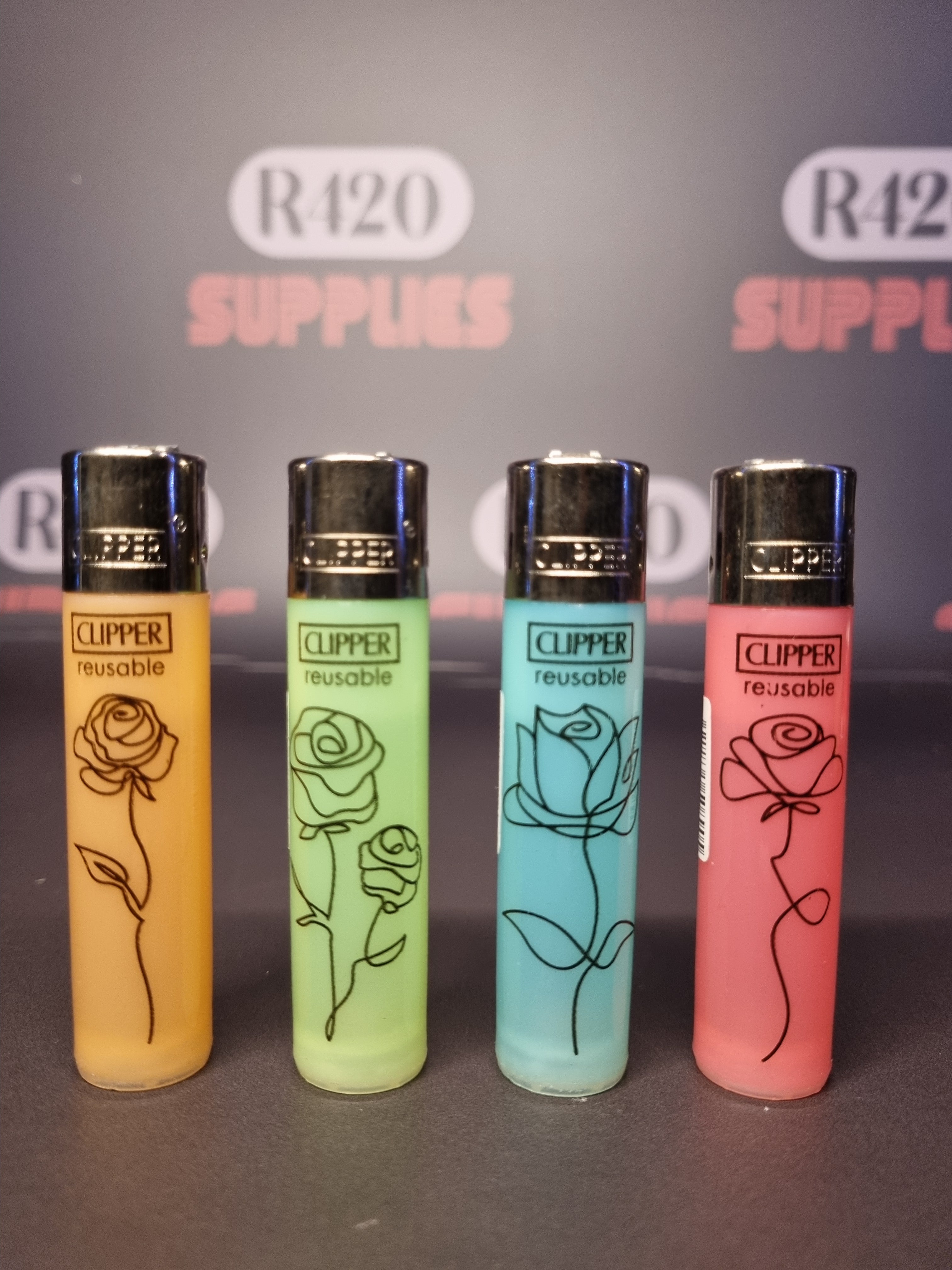 Clipper Lighter - Simple Flower