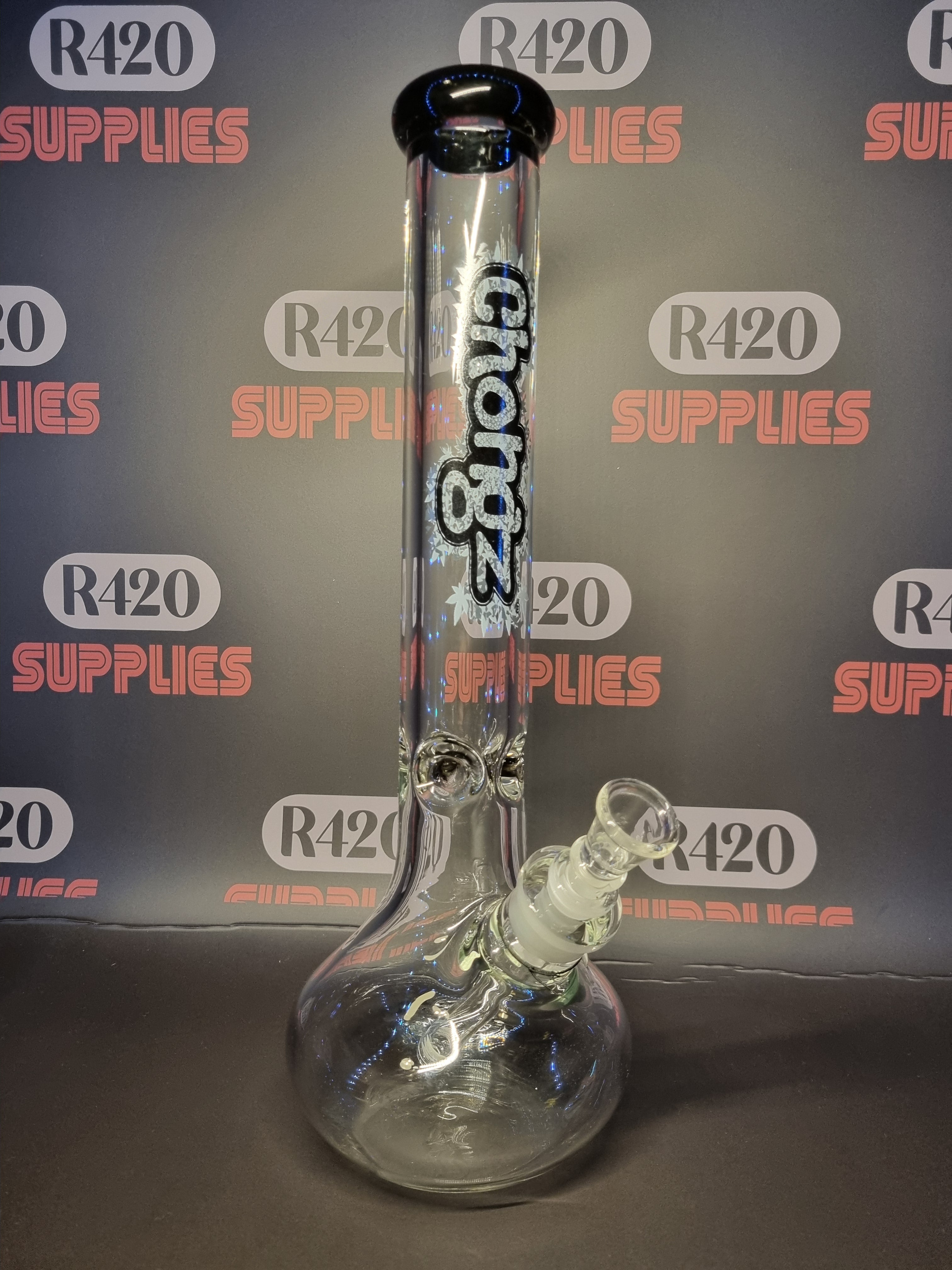 Chongz Beaker Style Bong - Black - H: 41cm