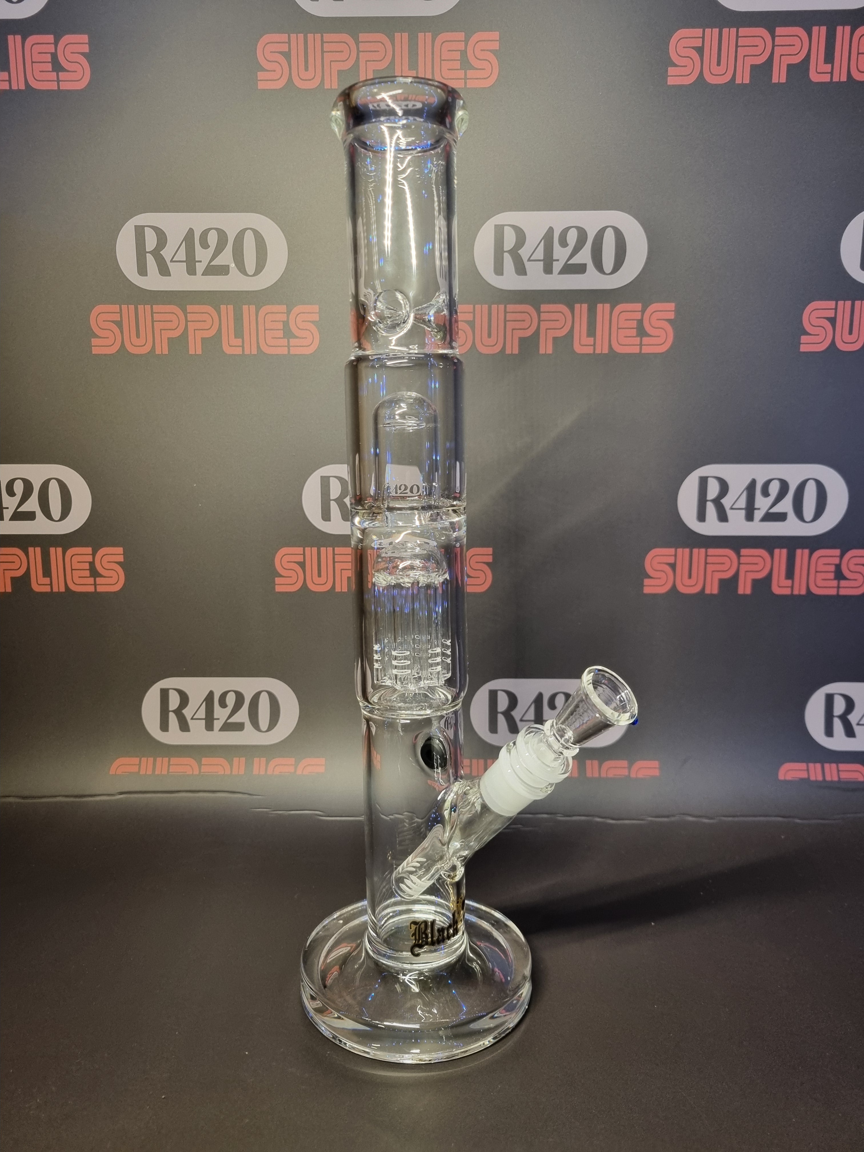 Black Leaf - Ice Bong  - H380mm (Clear)