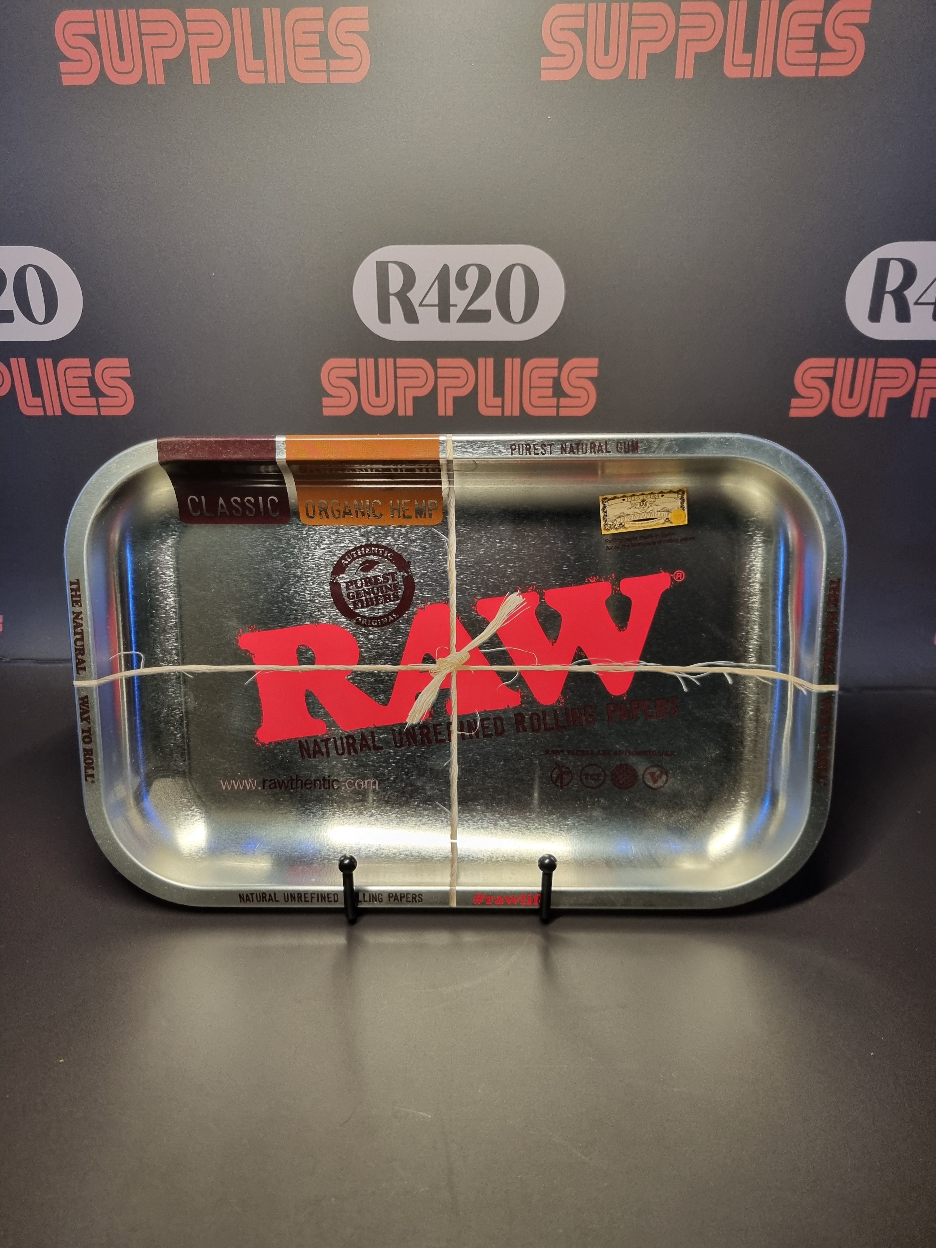 RAW Chrome Metal Rolling Tray - Small