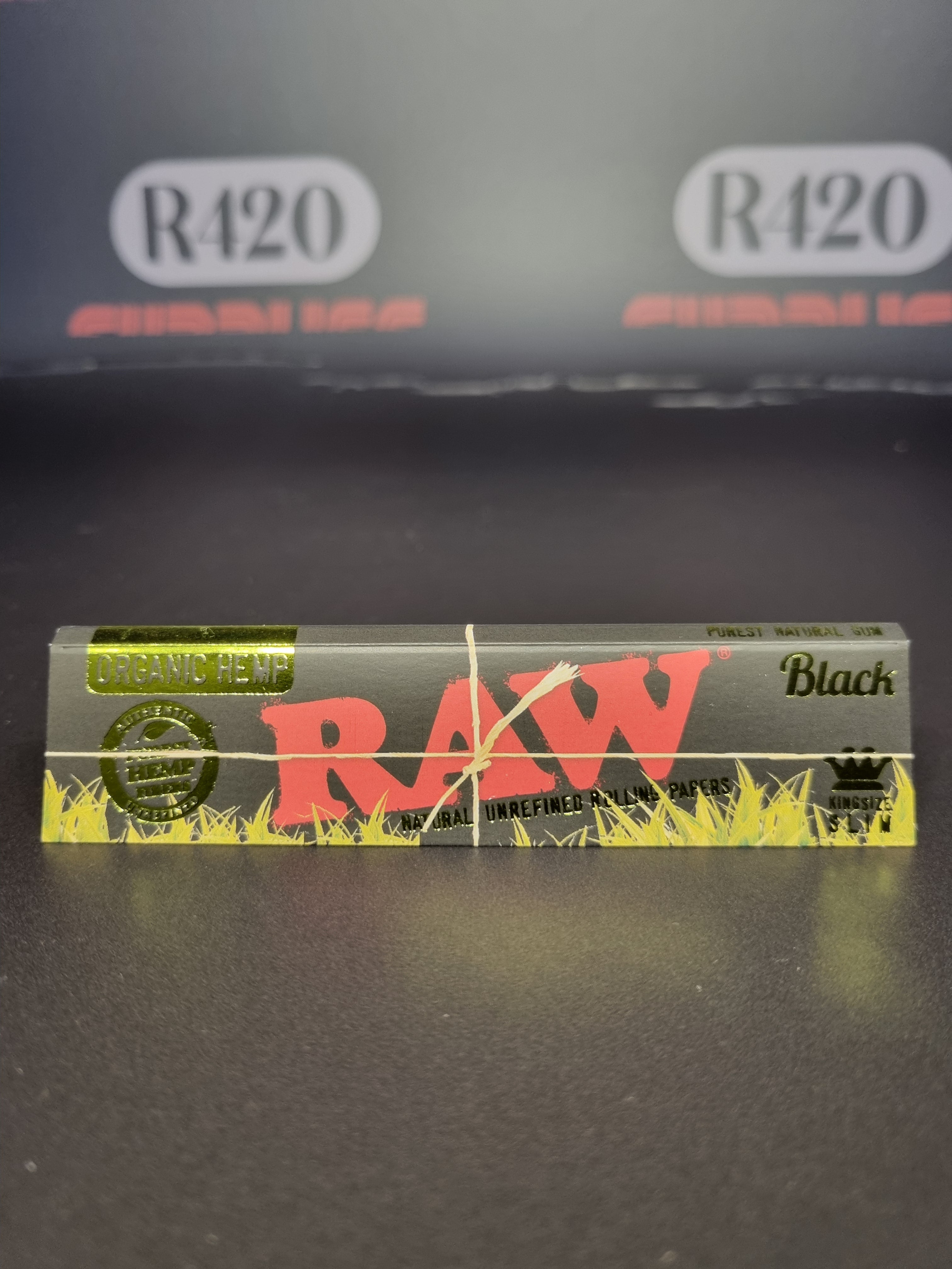 RAW Black Organic Kingsize Slim