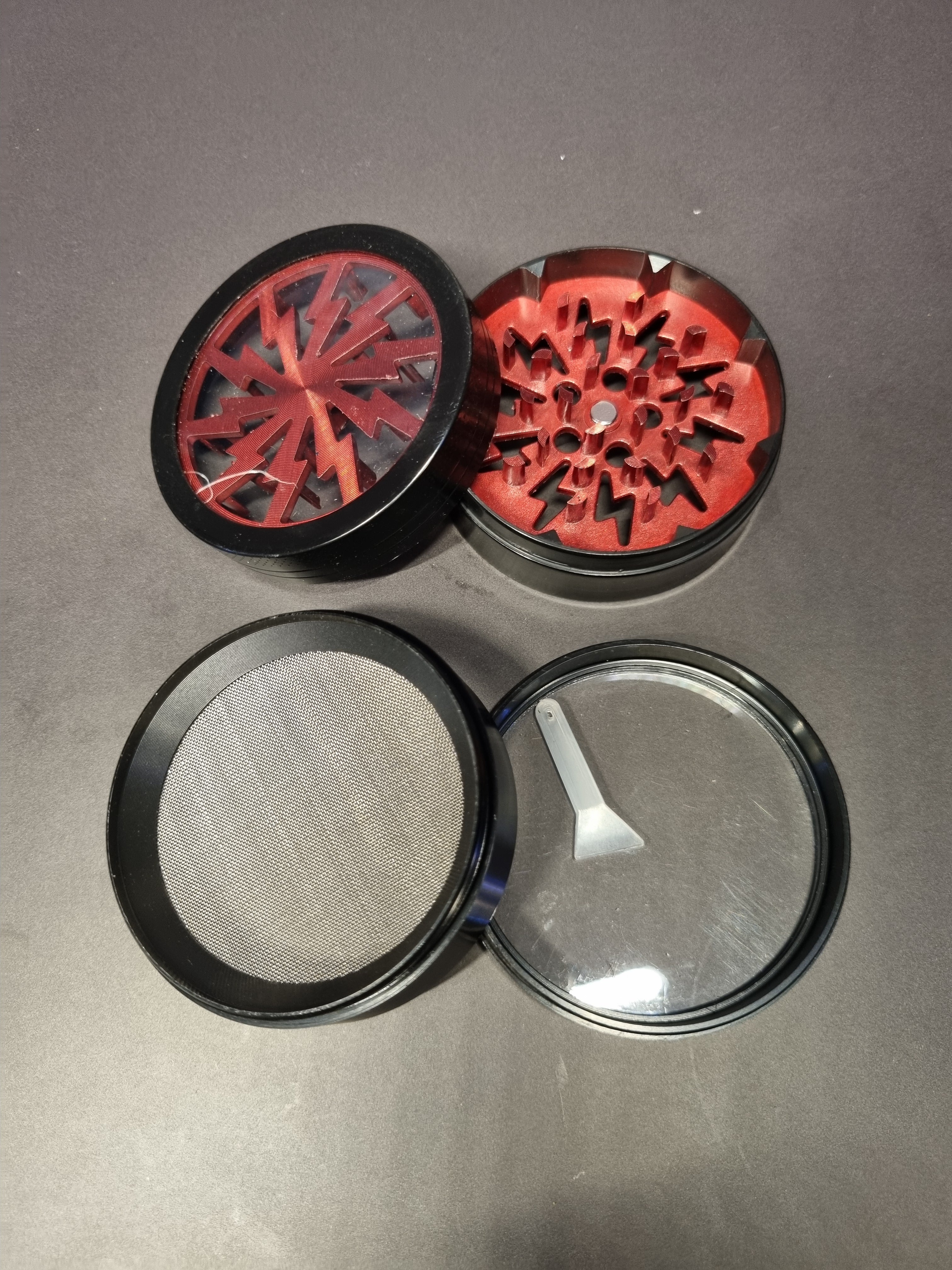 Red Storm Metal Grinder - 63mm - 4 Part