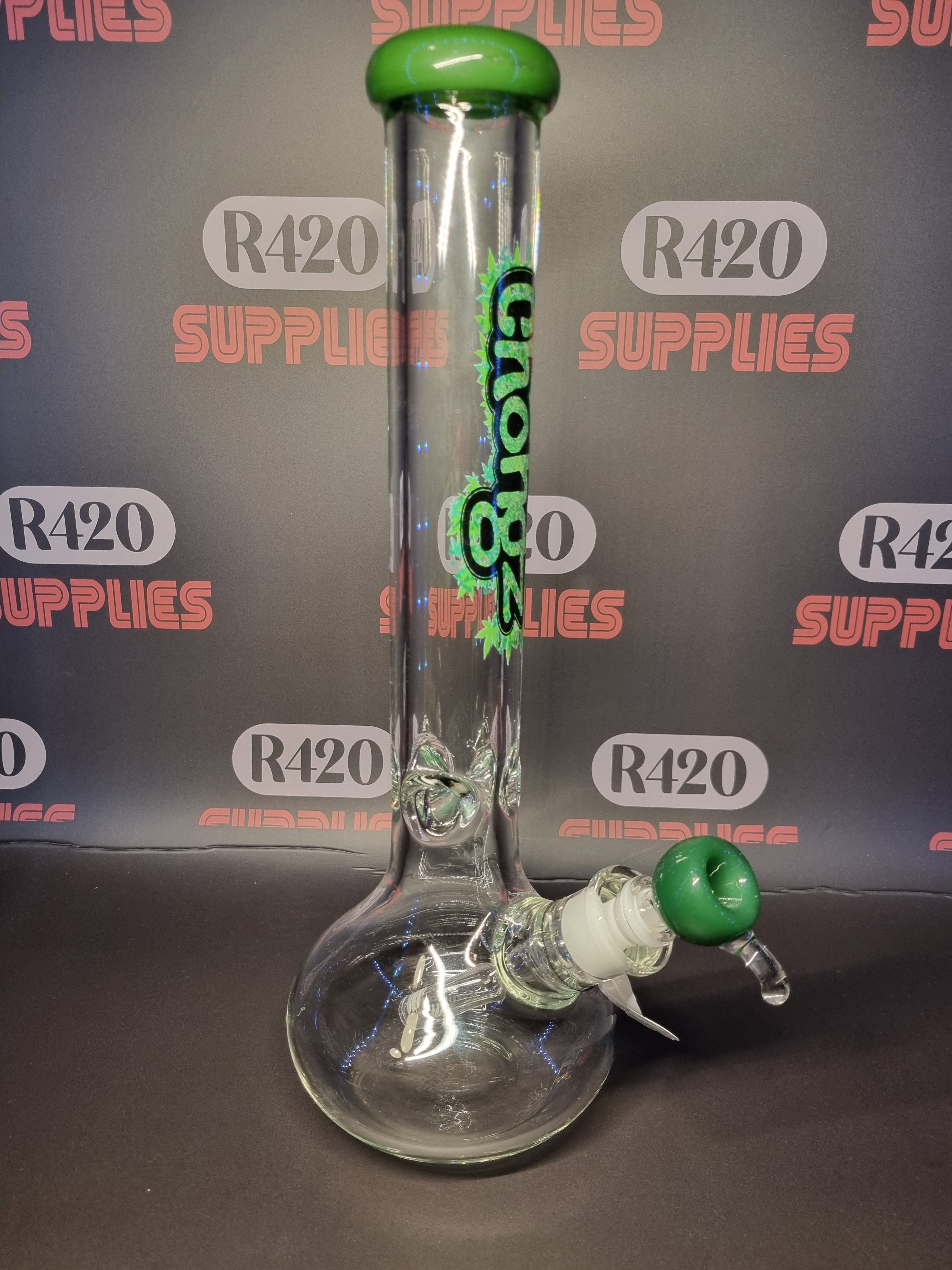 Chongz Beaker Style Bong - Green - H: 41cm