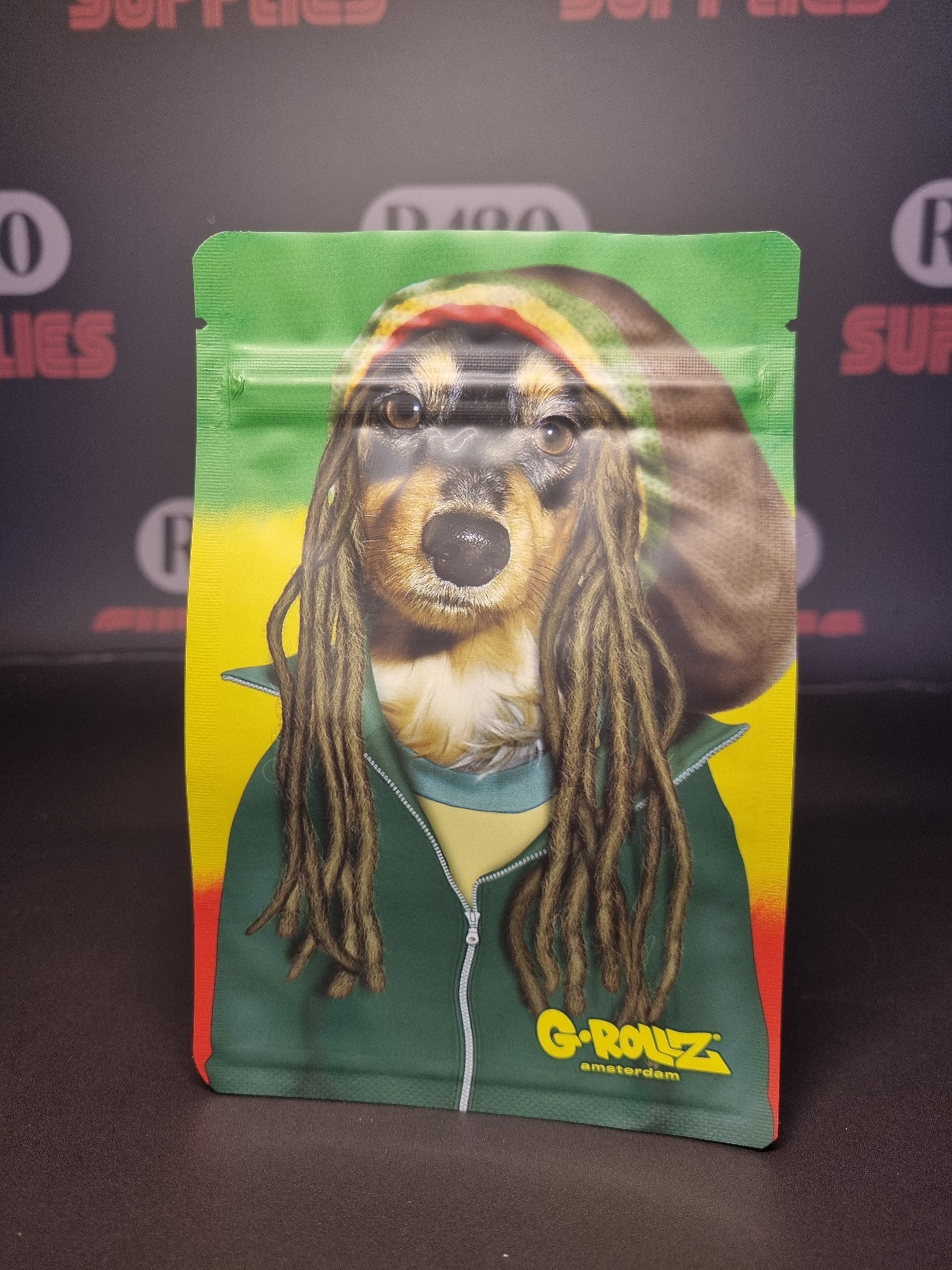 Mylar Smellproof Bag - Reggae Dog - 10x15cm (50)