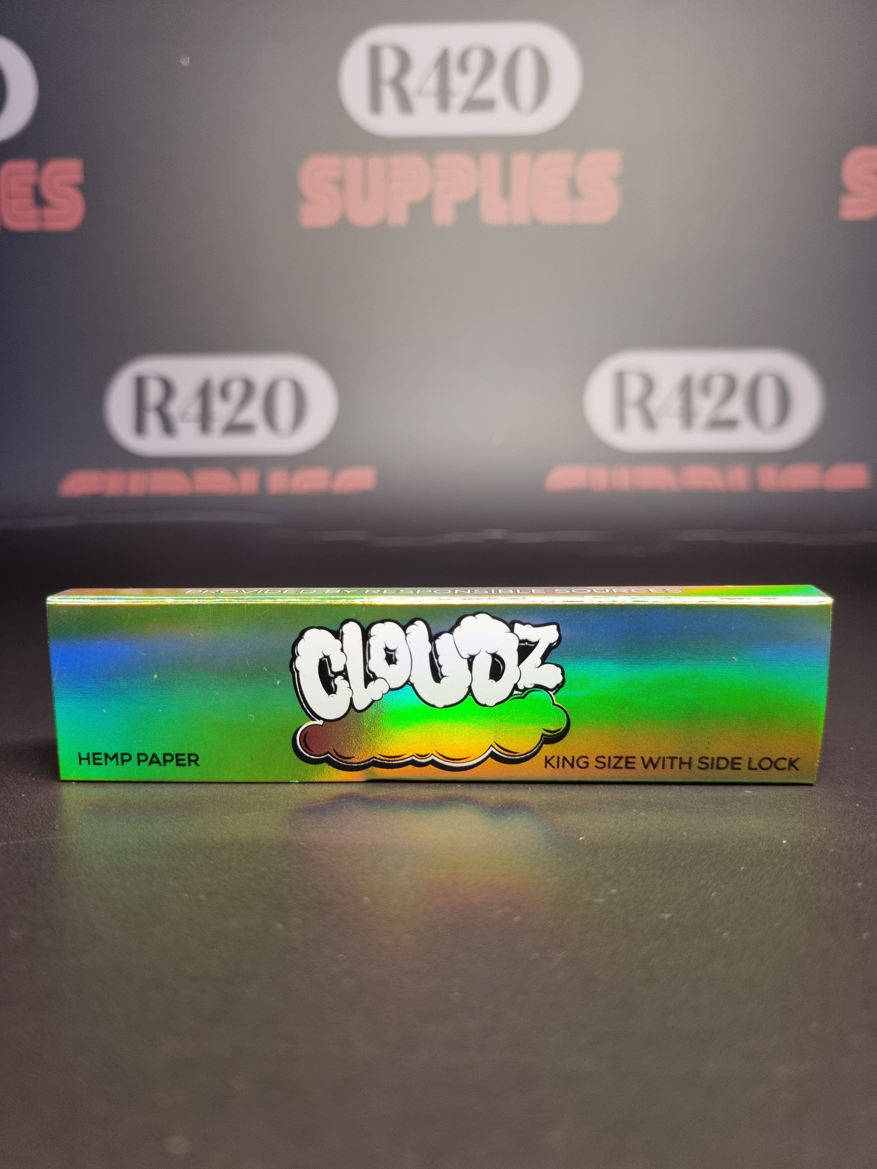 Cloudz Kingsize Rolling Papers & Tips - hemp paper