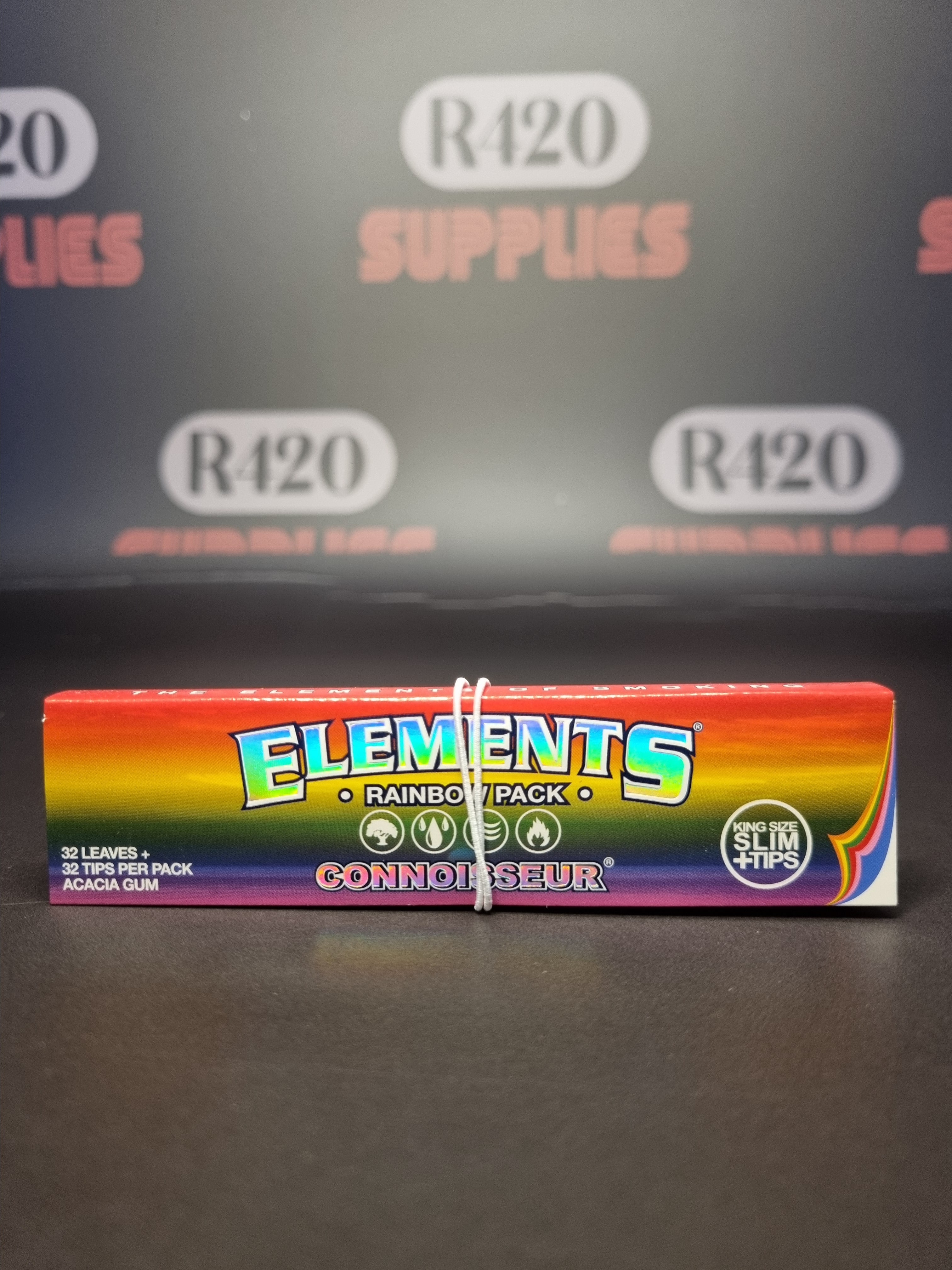 Rainbow Kingsize Slim Connoisseur - Ultra Thin Papers and tips