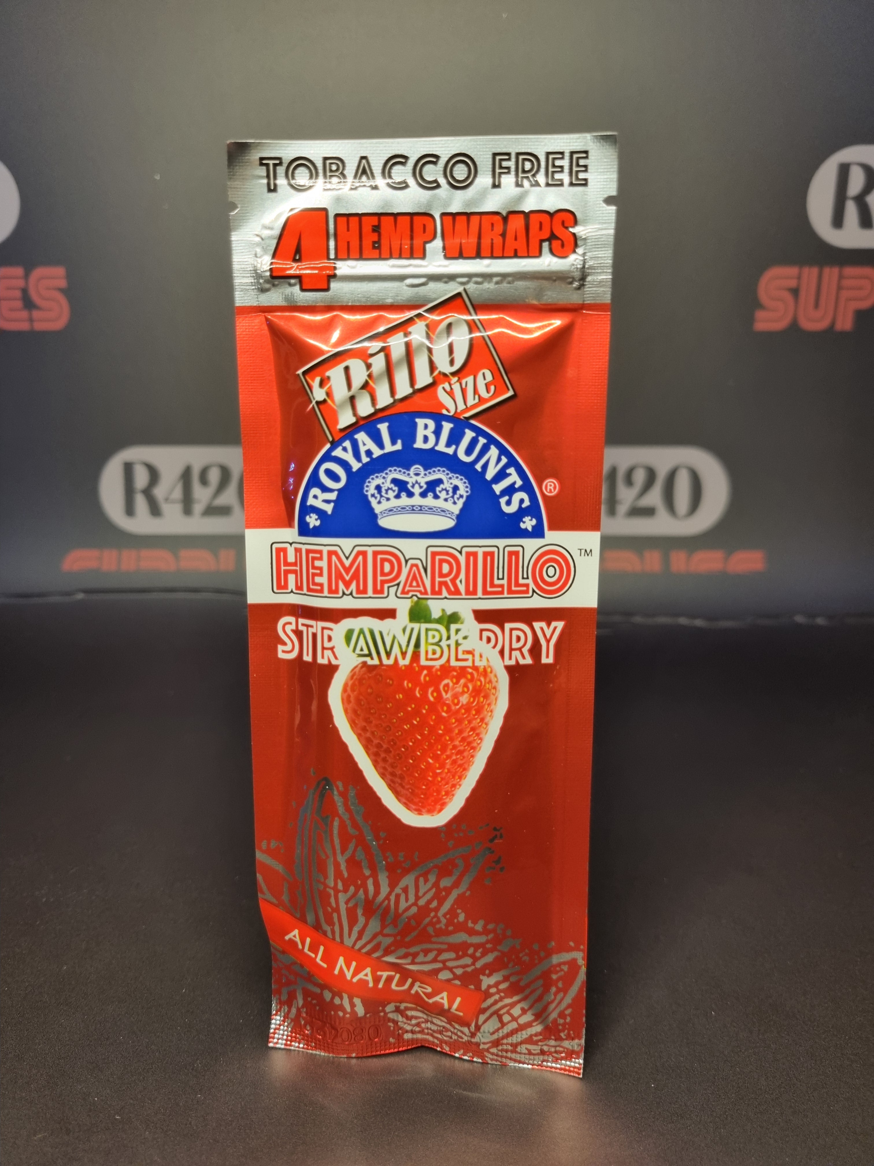 Hemparillo 4 Pack Hemp Blunts - Strawberry