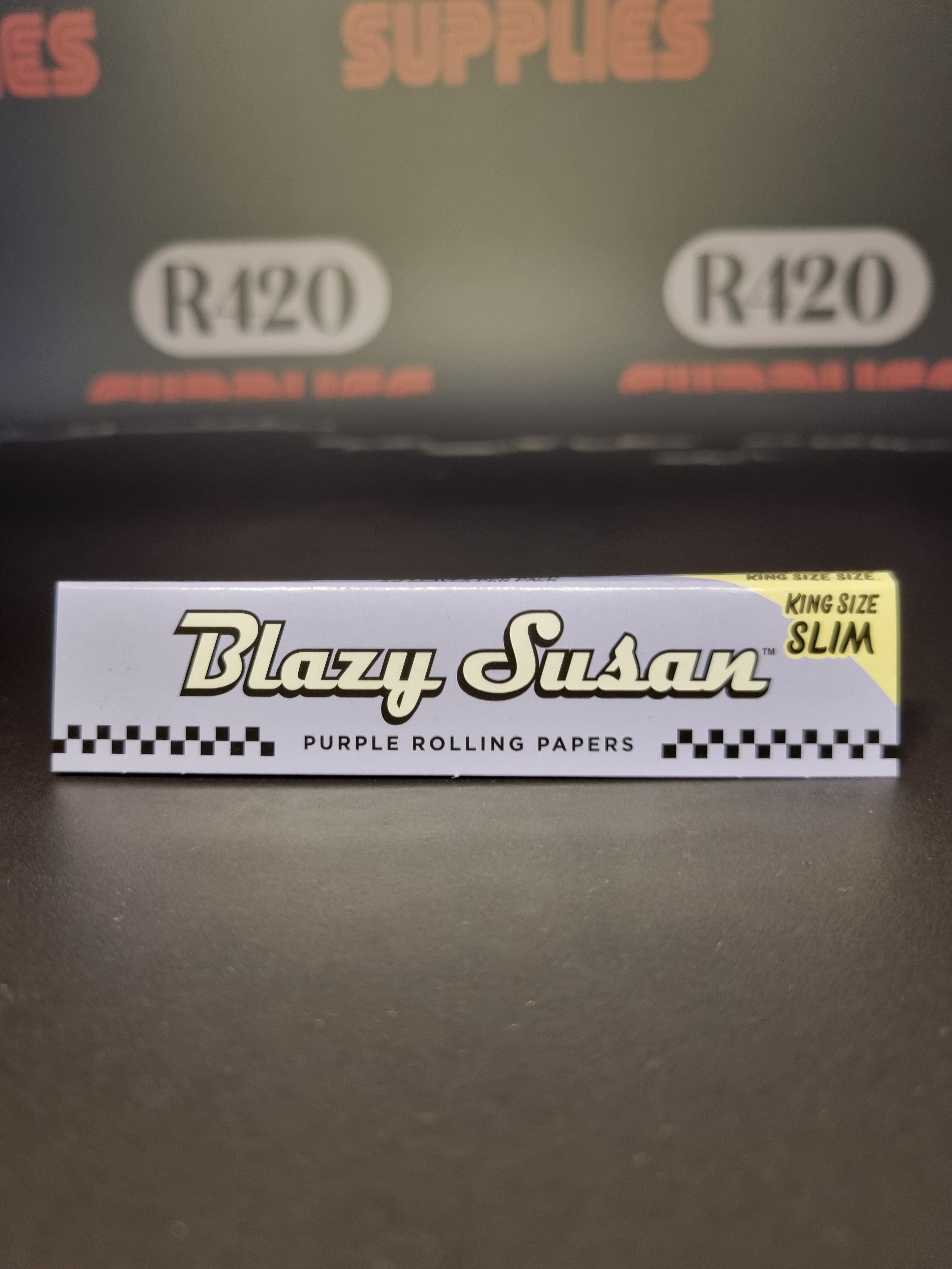 Blazy Susan Purple Rolling Papers - Kingsize Slim