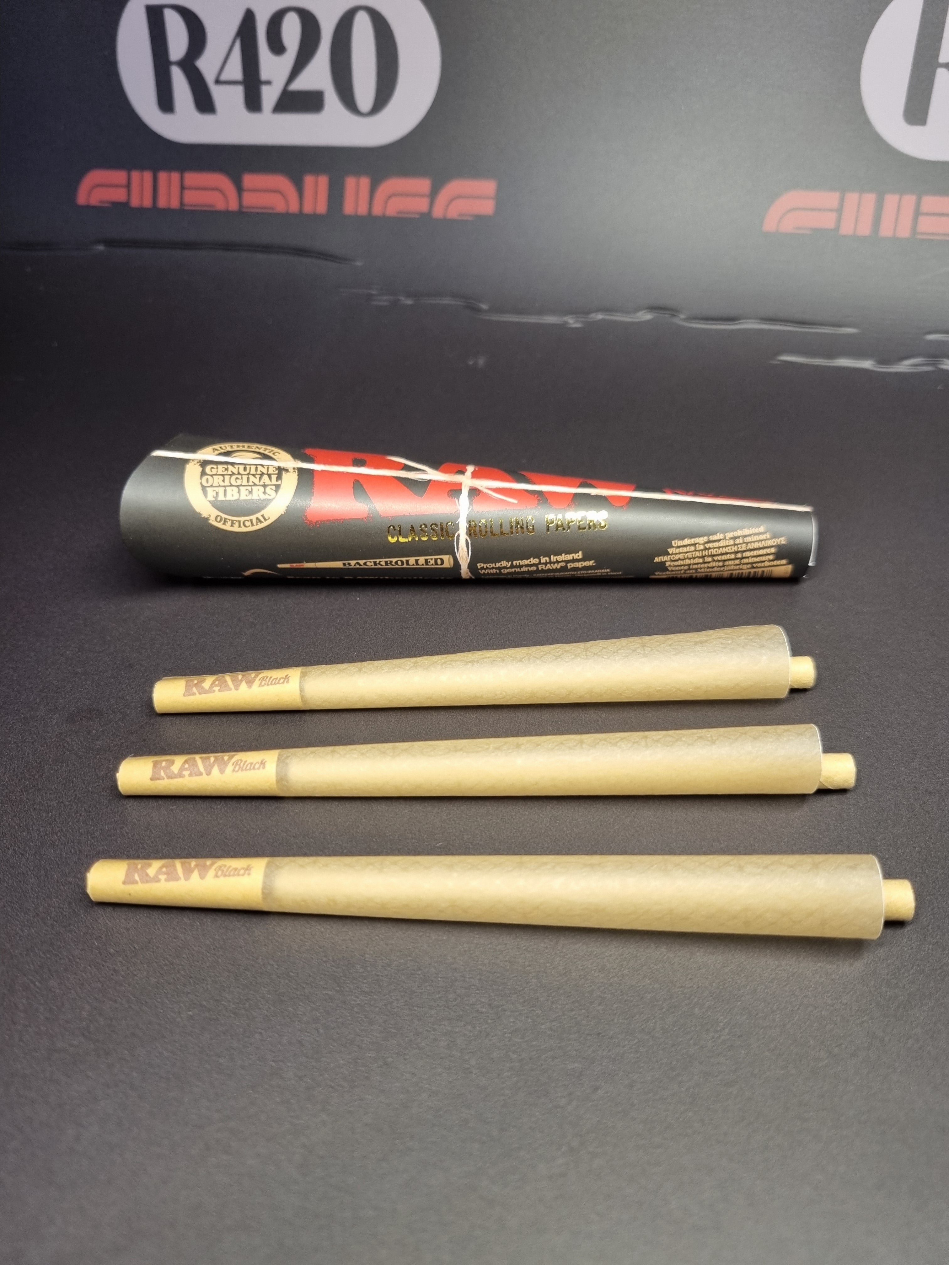 RAW Black Kingsize Cones - 3 Pack