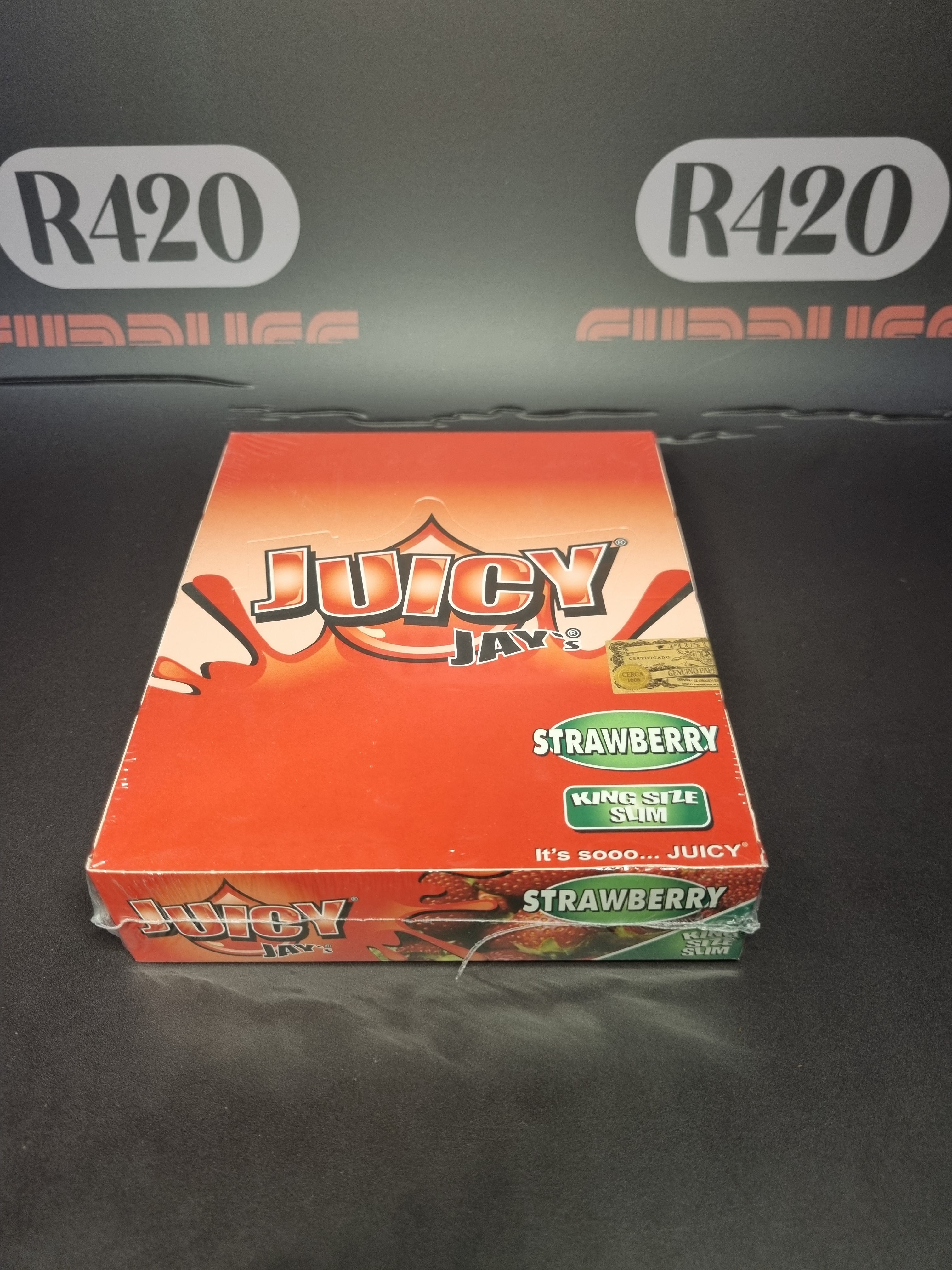 Juicy Jay's Kingsize Slim Flavoured Skins - Strawberry