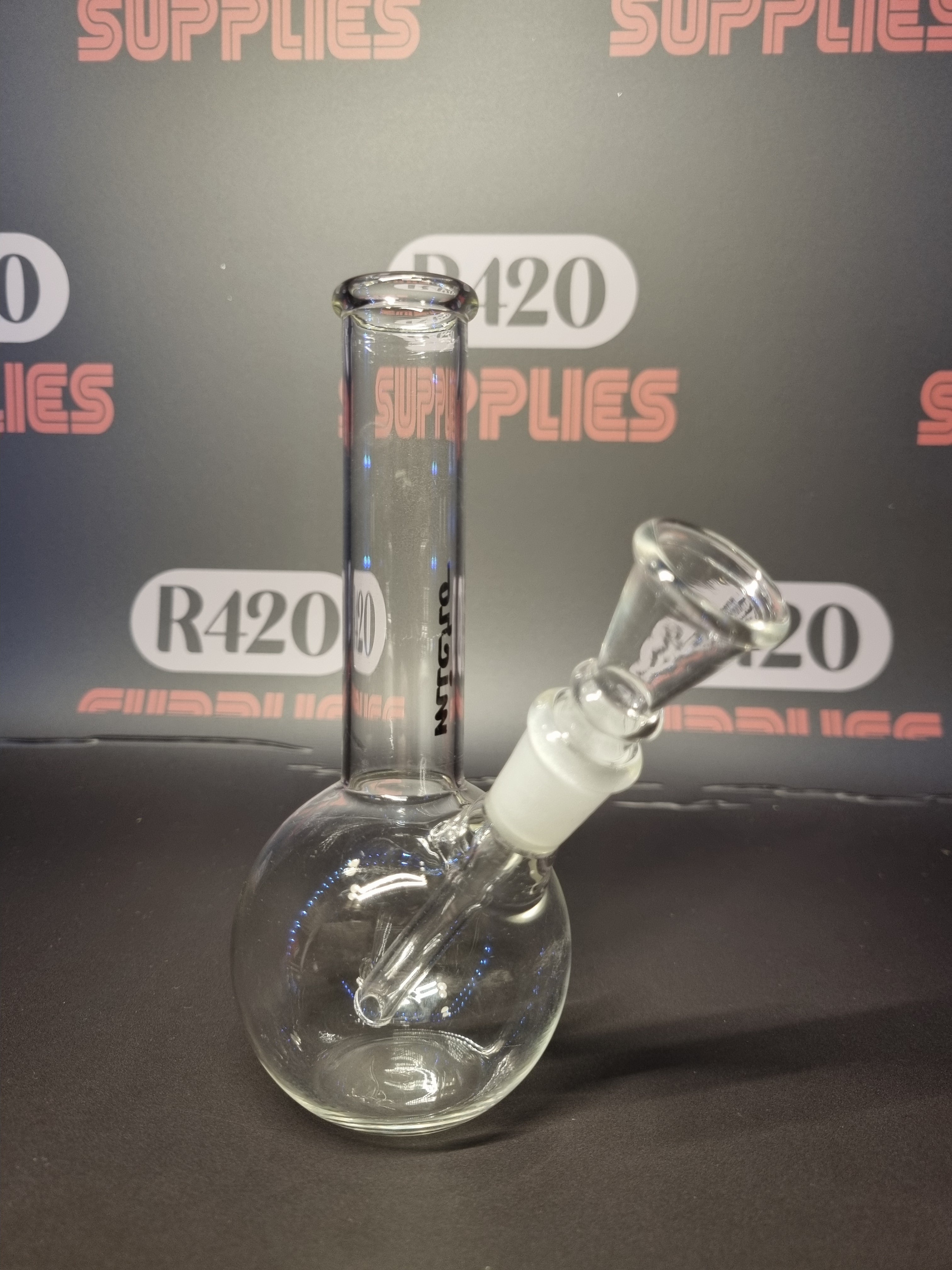 Micro Glass Bong - H: 16cm