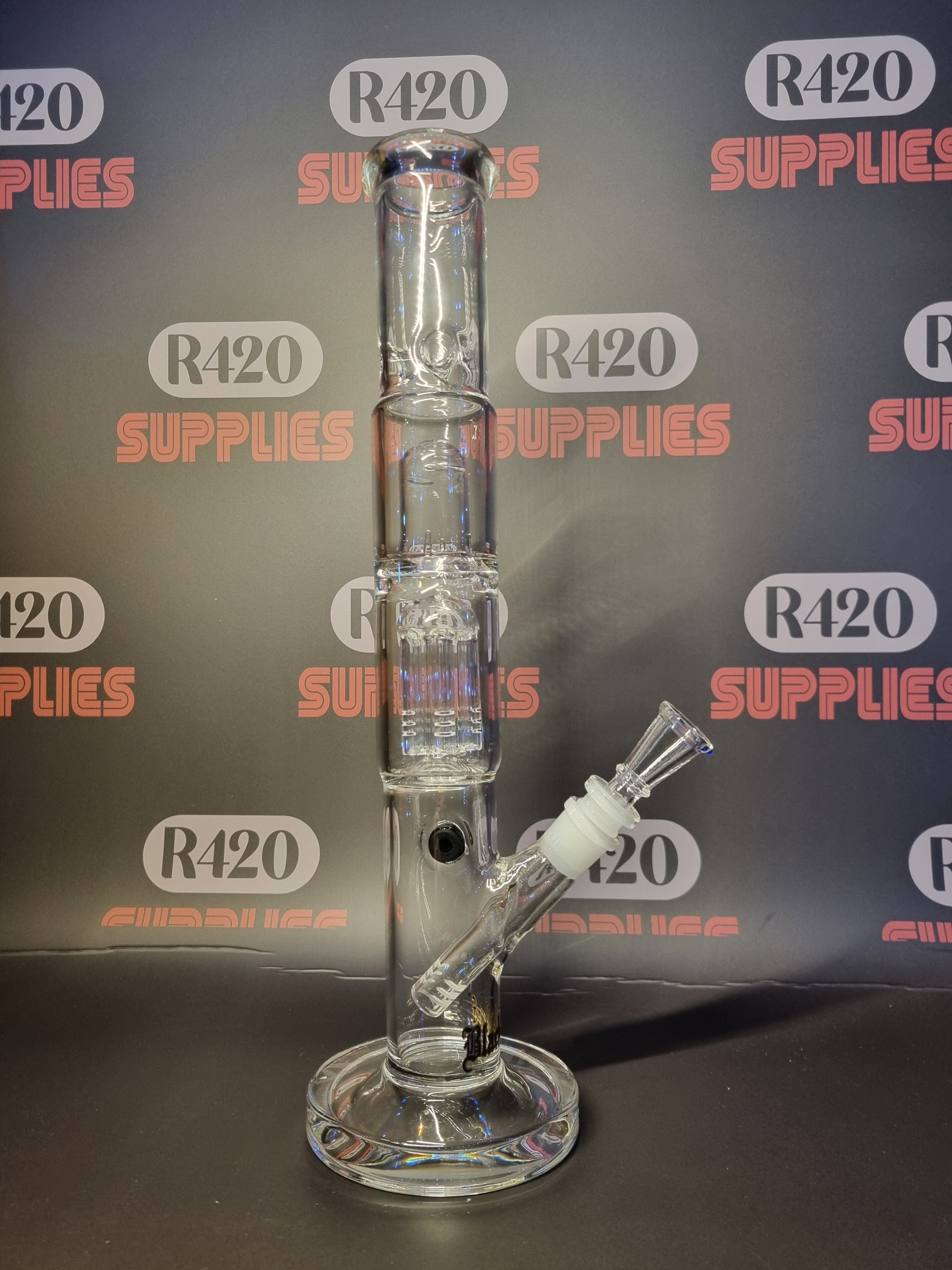 Black Leaf - Ice Bong  - H380mm (Clear)