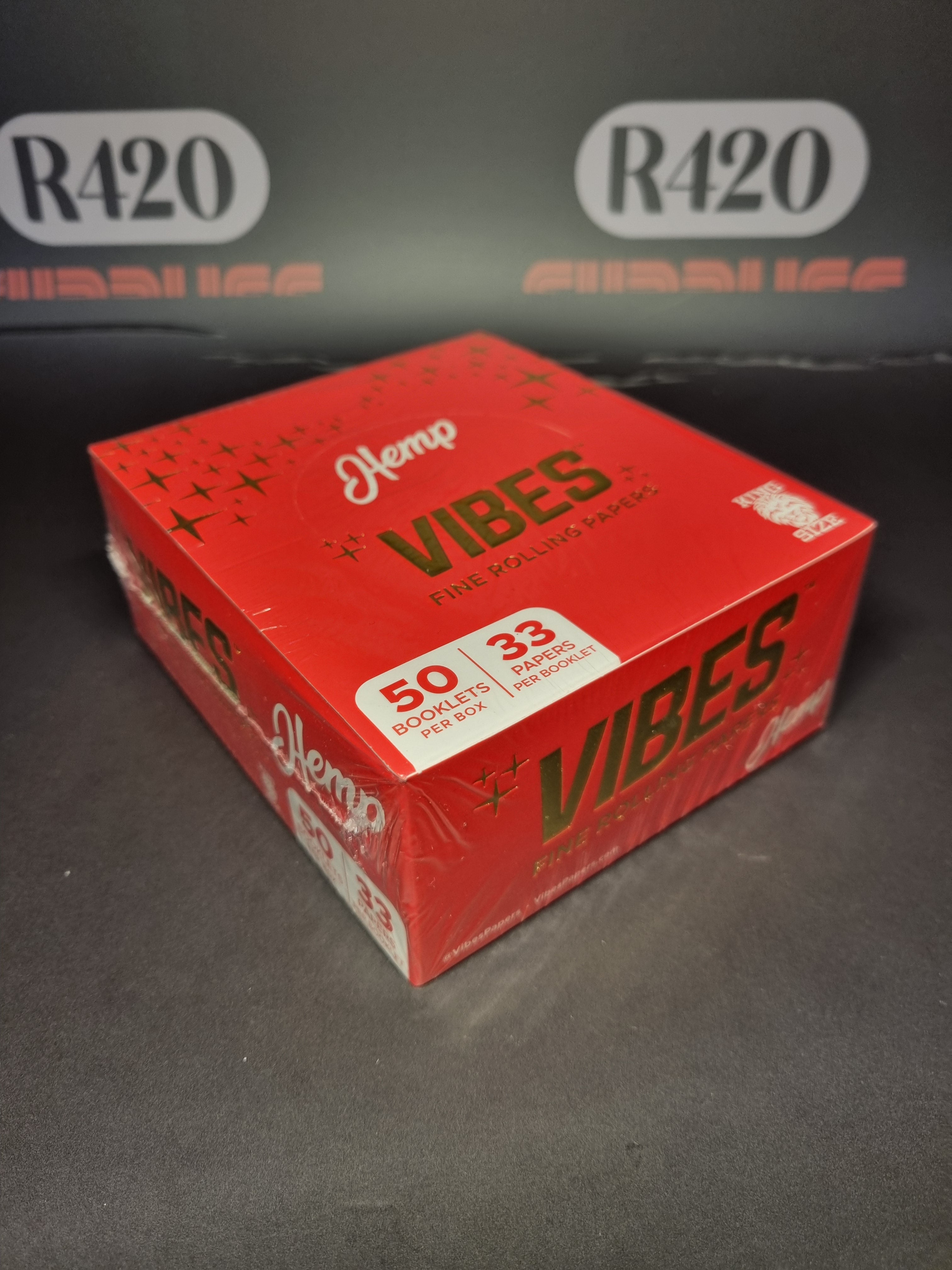 Vibes Rolling Papers - Kingsize Slim - Hemp Paper