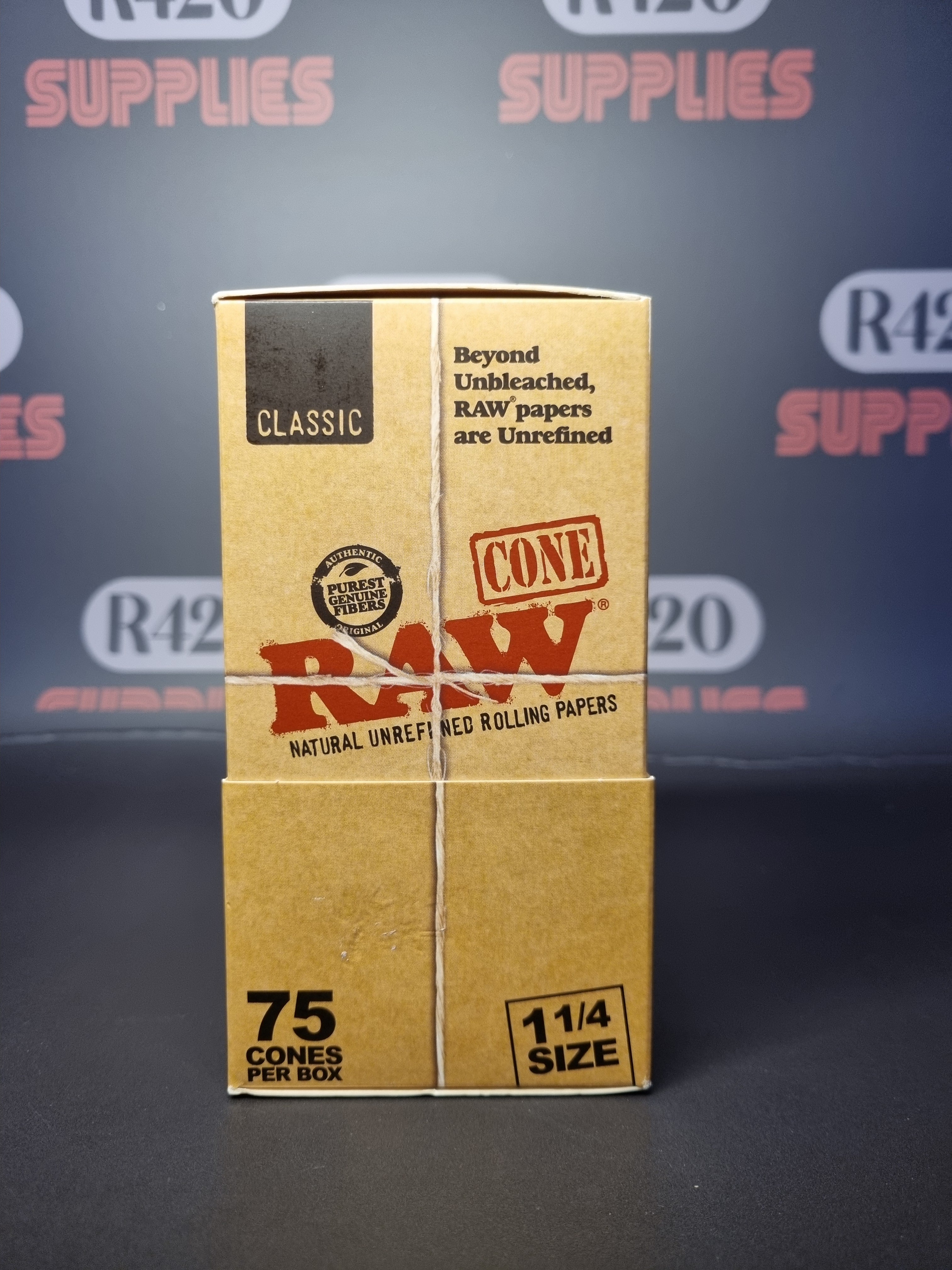 RAW Classic 1 1/4 Cones - 75 Pack