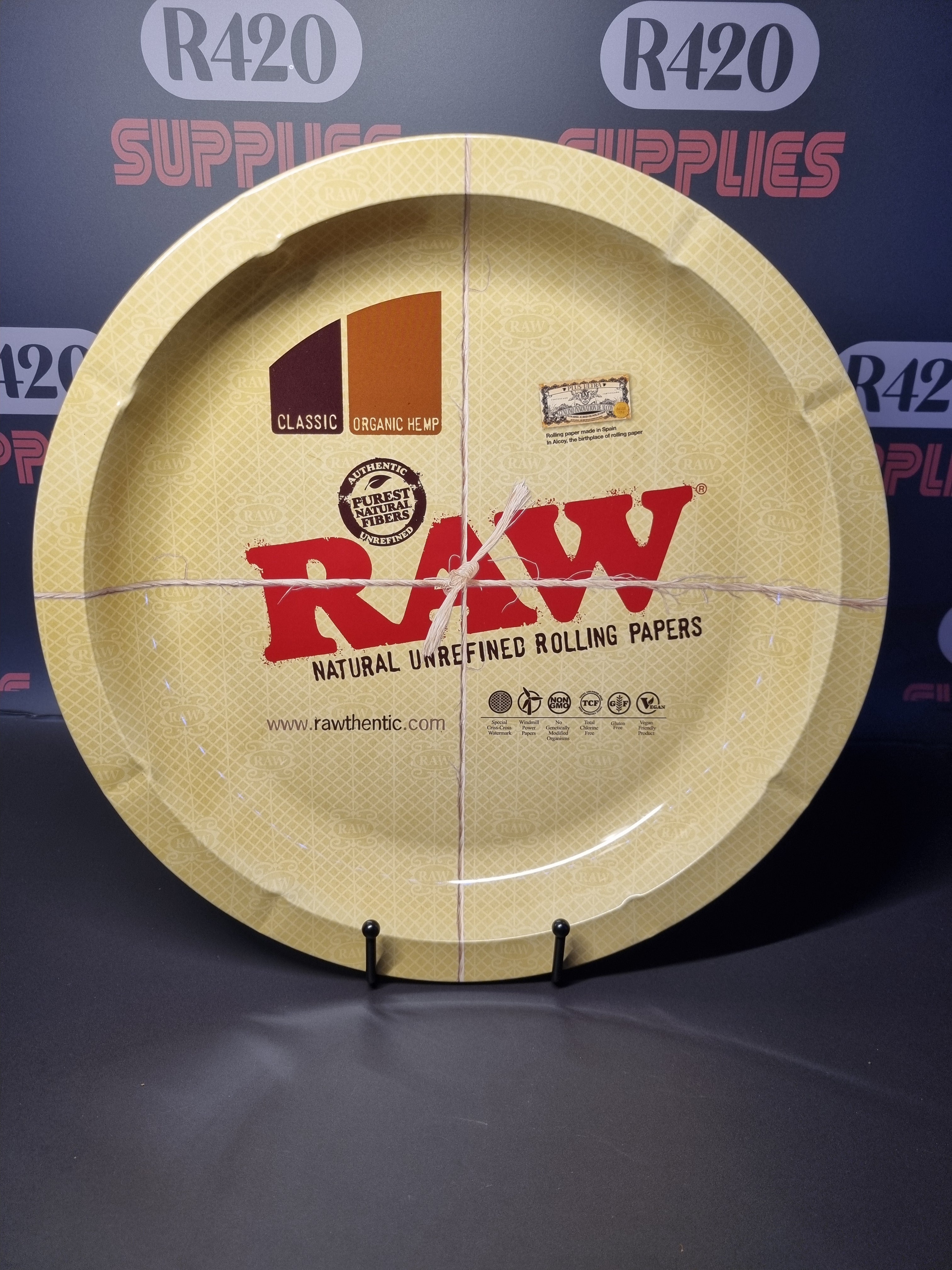 RAW Metal Rolling Tray - Classic - Round