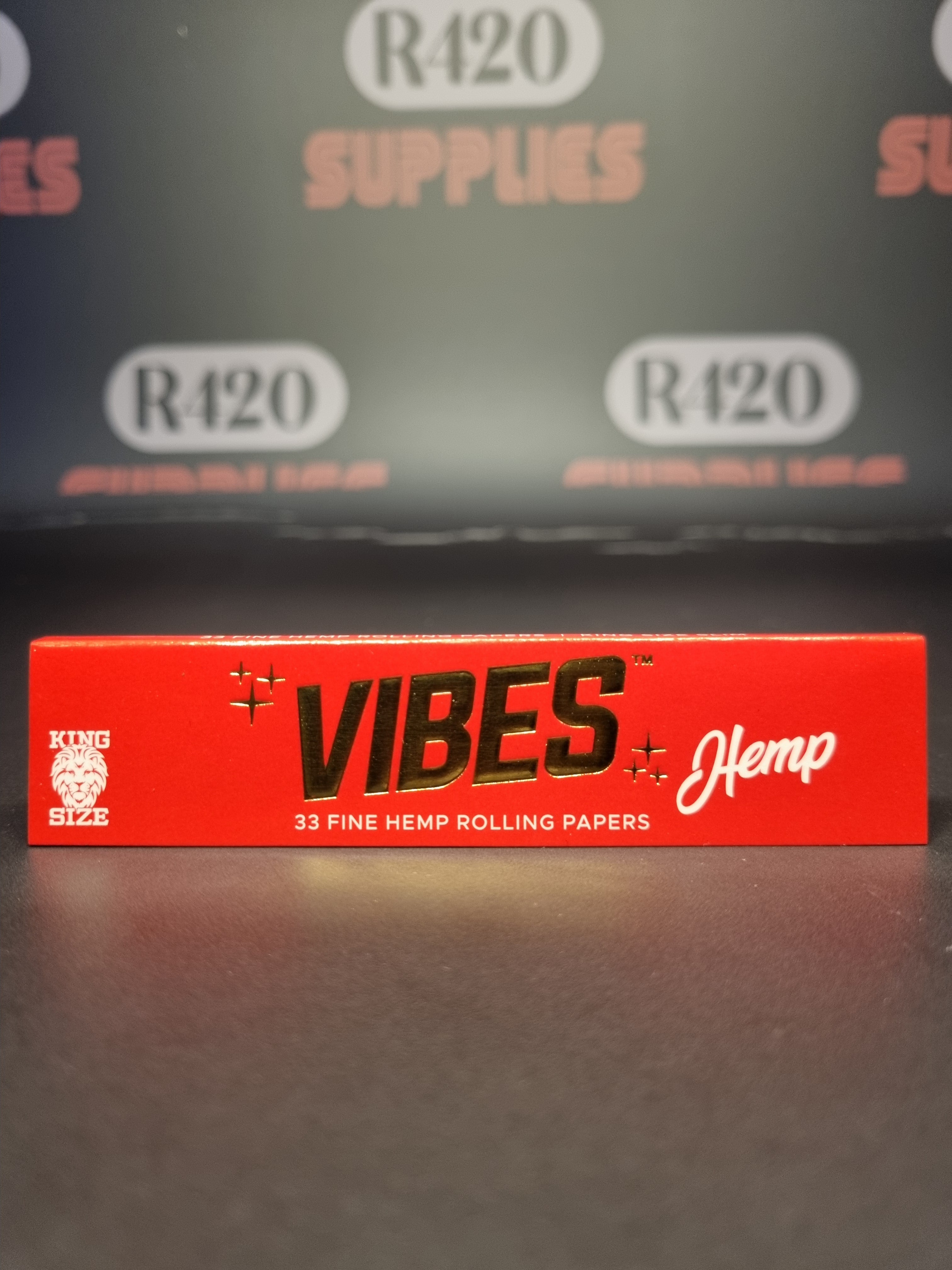 Vibes Rolling Papers - Kingsize Slim - Hemp Paper