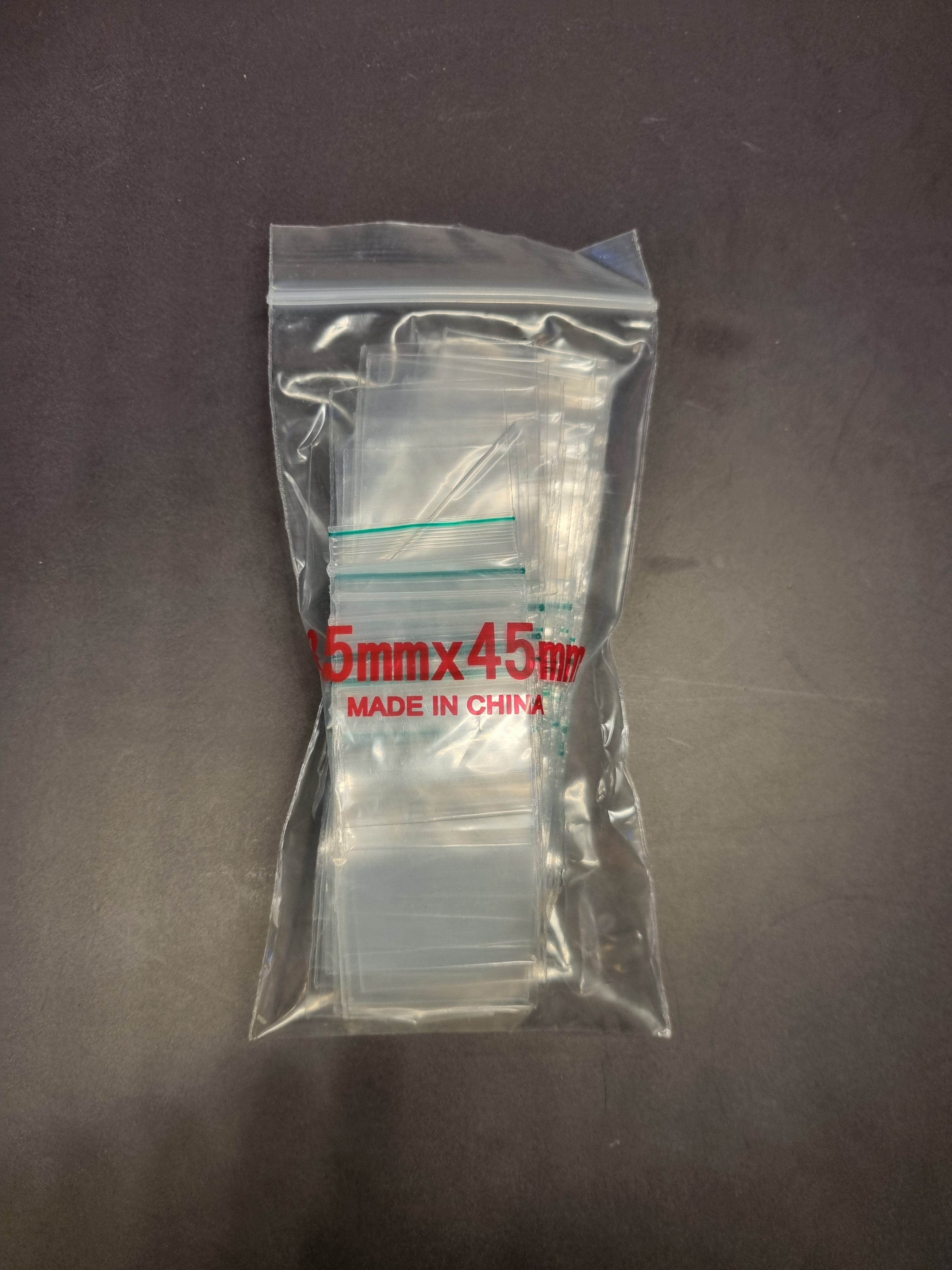 Ziplock Bag - Clear - 35x45mm - 50ù Strong (100)